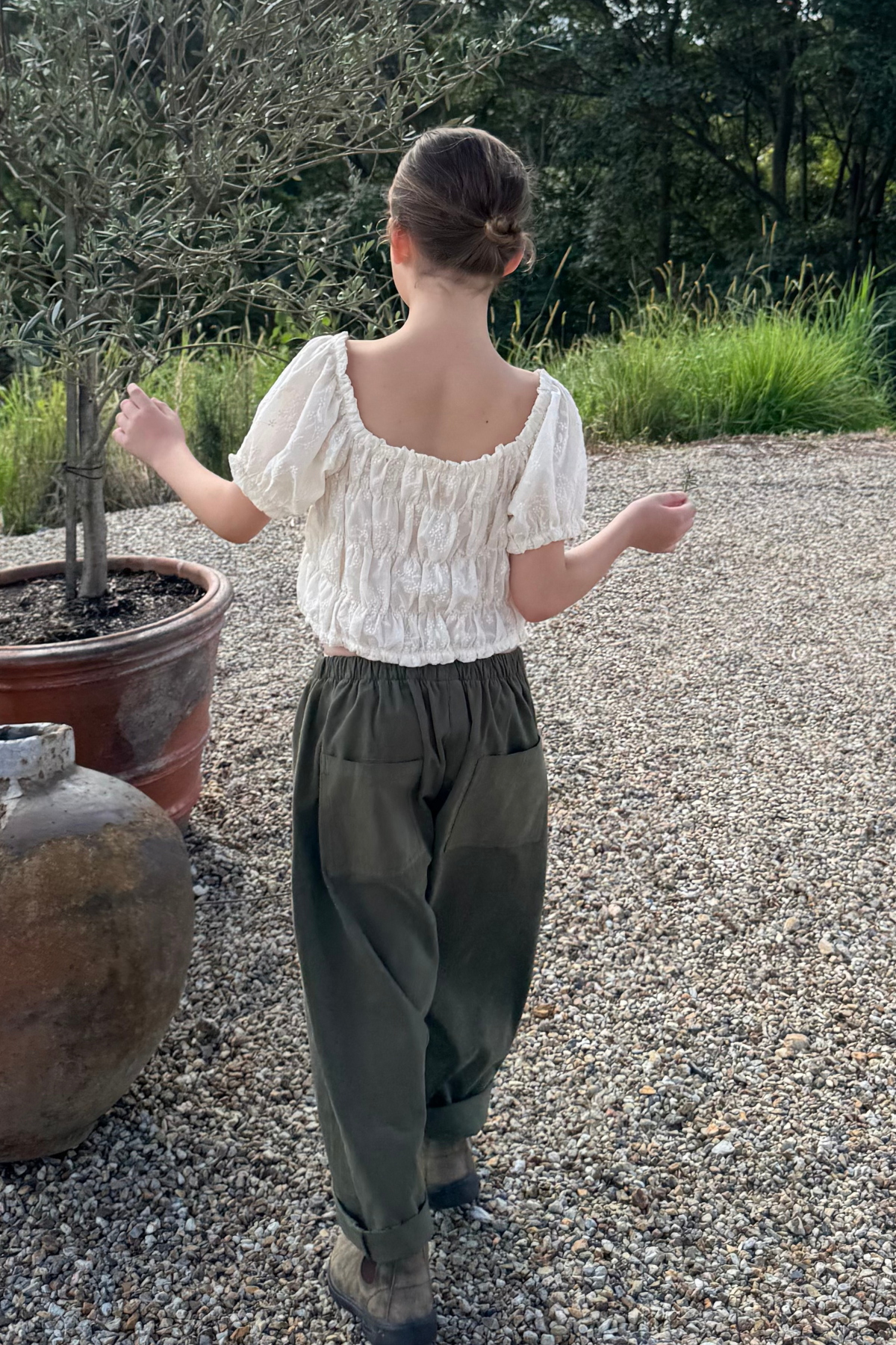 The Dusty Drop Crotch Pant - Khaki