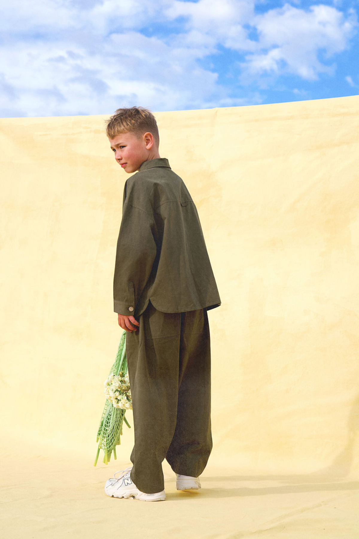 The Dusty Drop Crotch Pant - Khaki