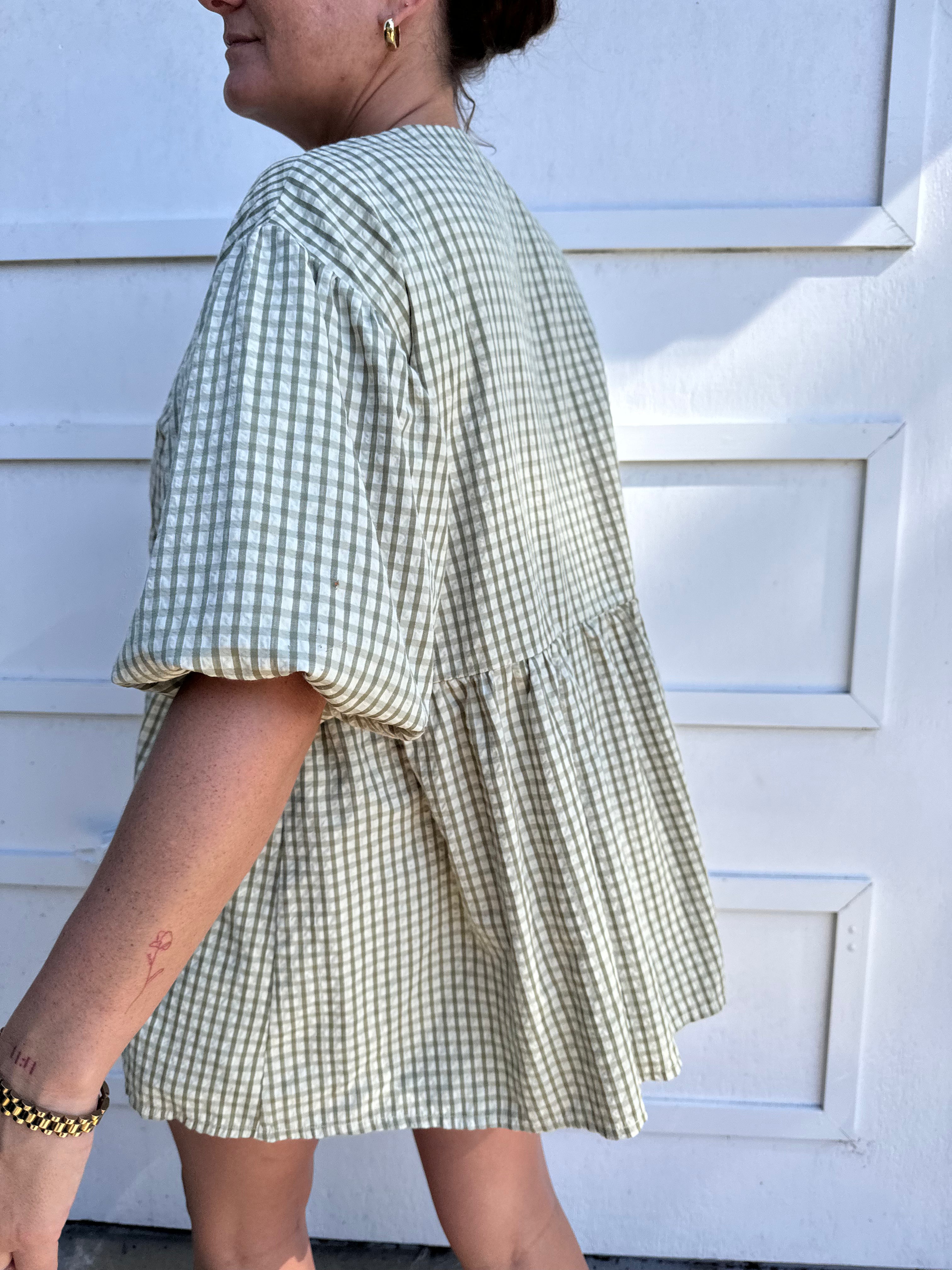 PRE ORDER - The Mama Cami - Olive Gingham