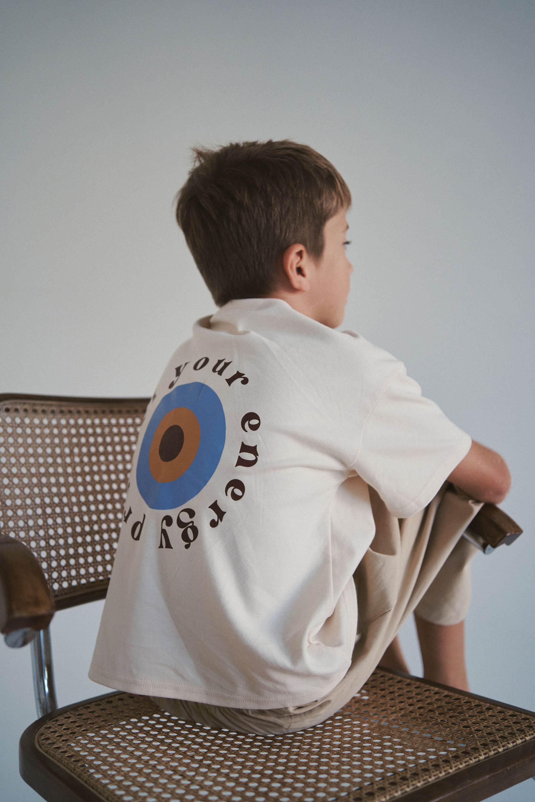 The Energy Tee - Cream Organic cotton