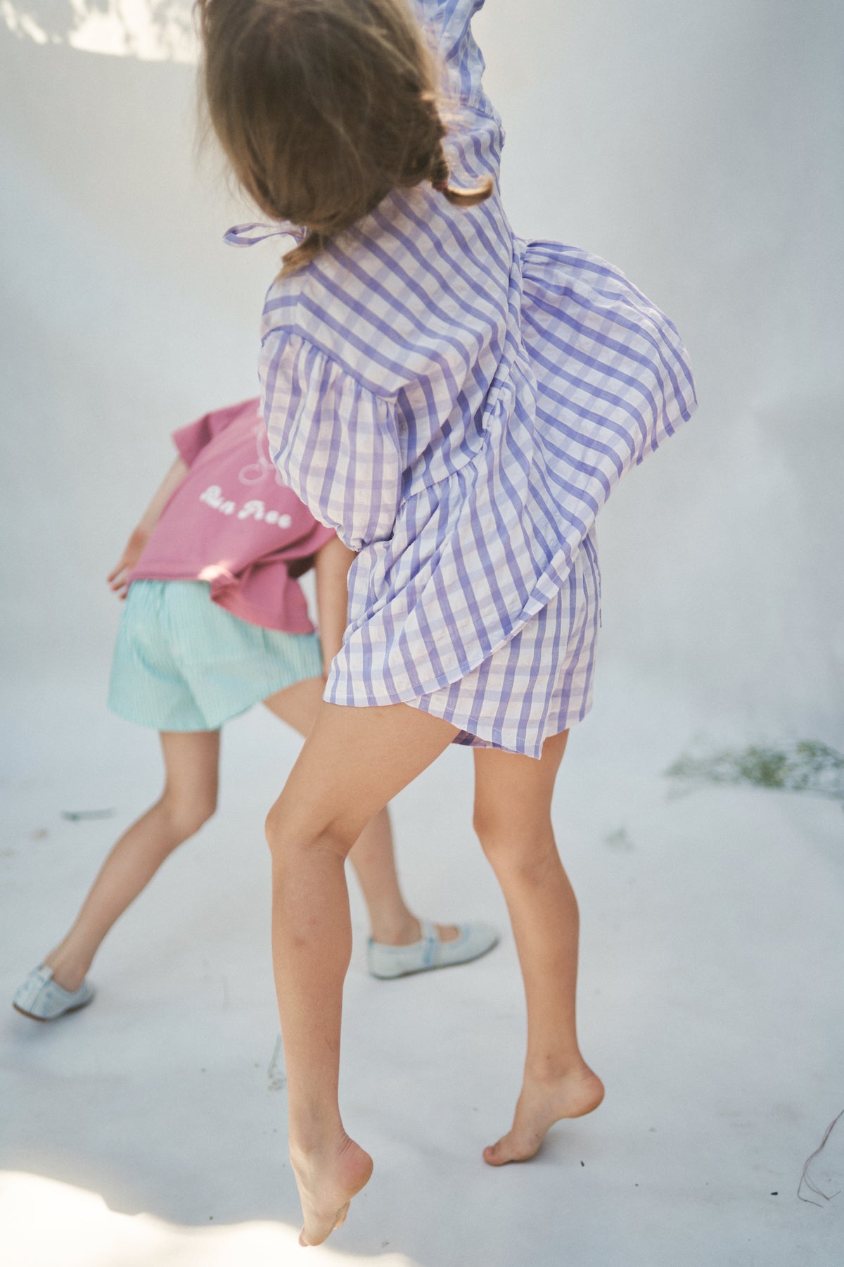 The Cami Shorts - Lilac Gingham