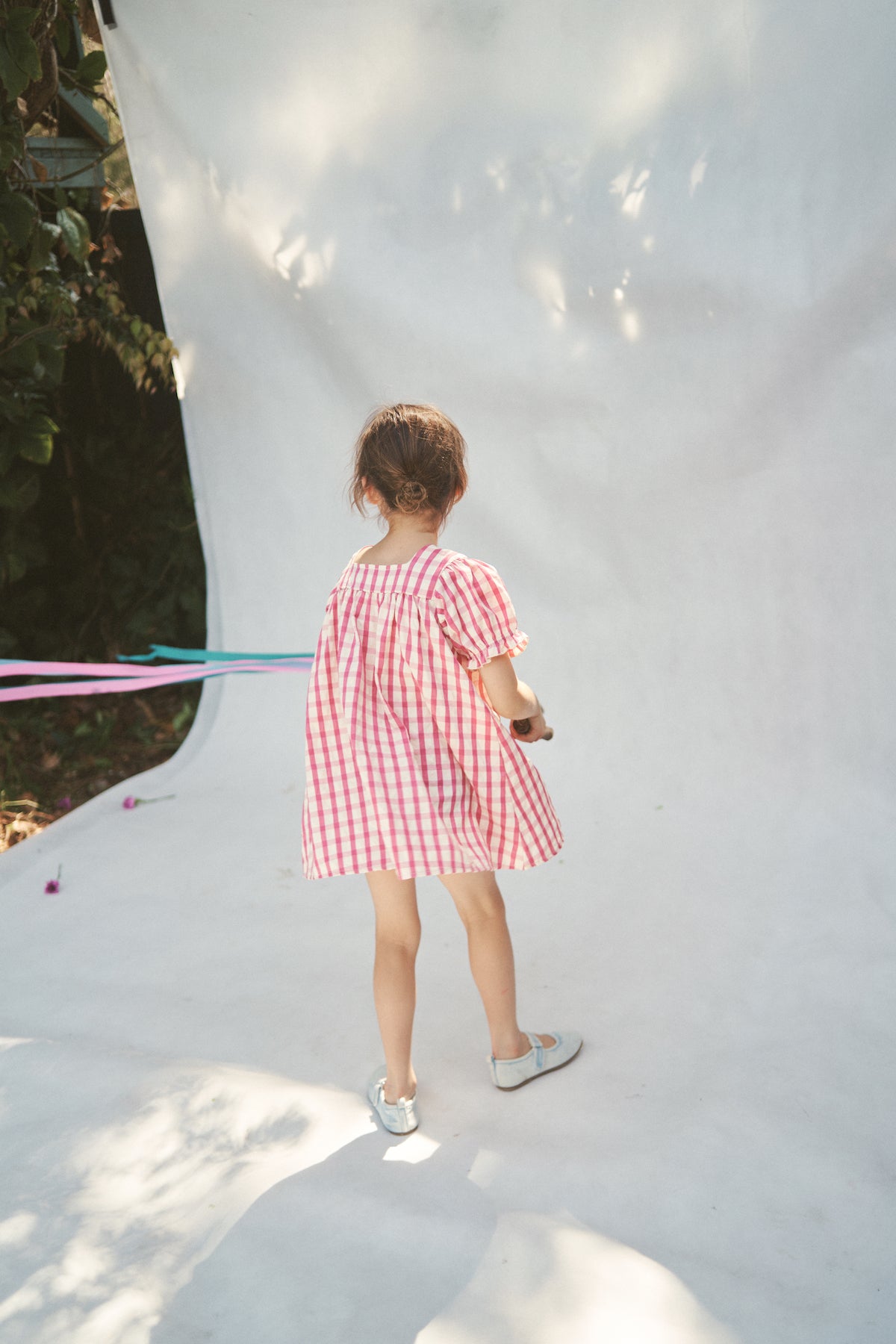 The Gigi Puff dress - Raspberry Gingham
