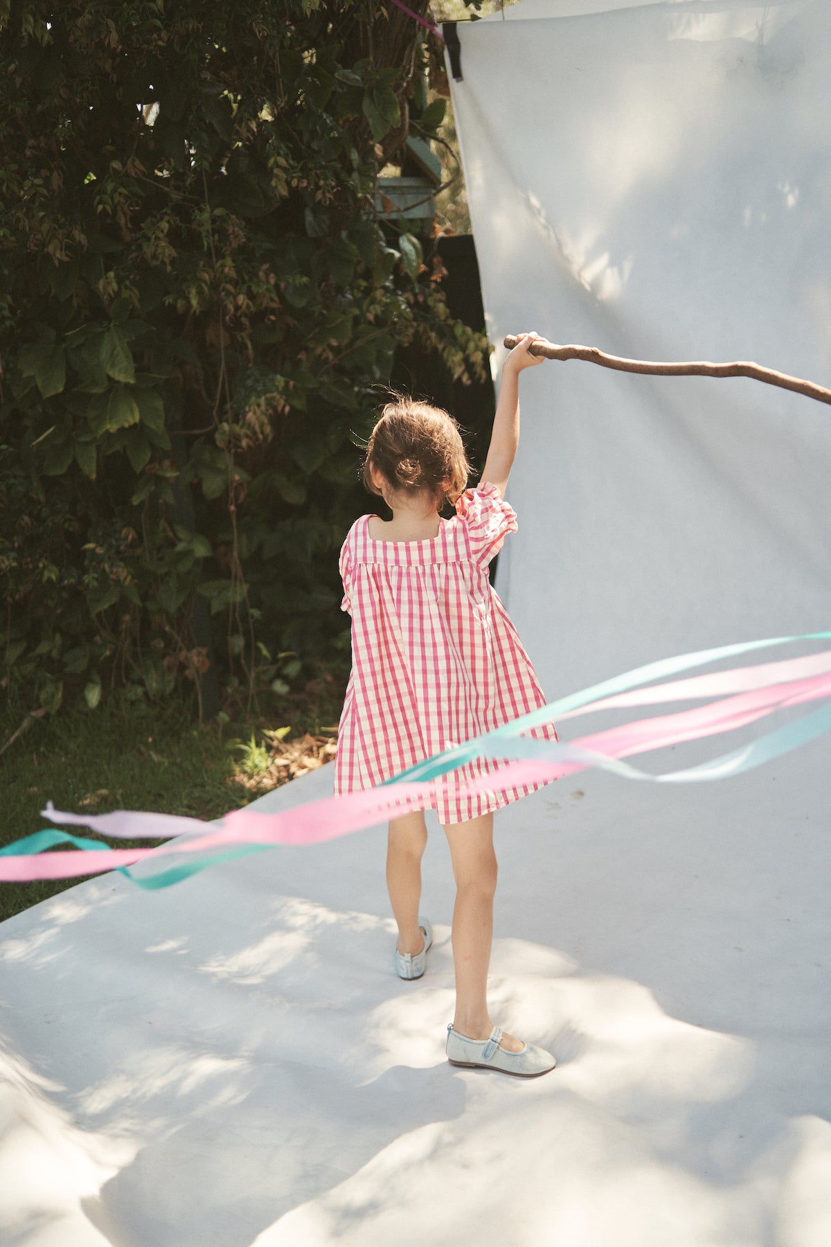 The Gigi Puff dress - Raspberry Gingham