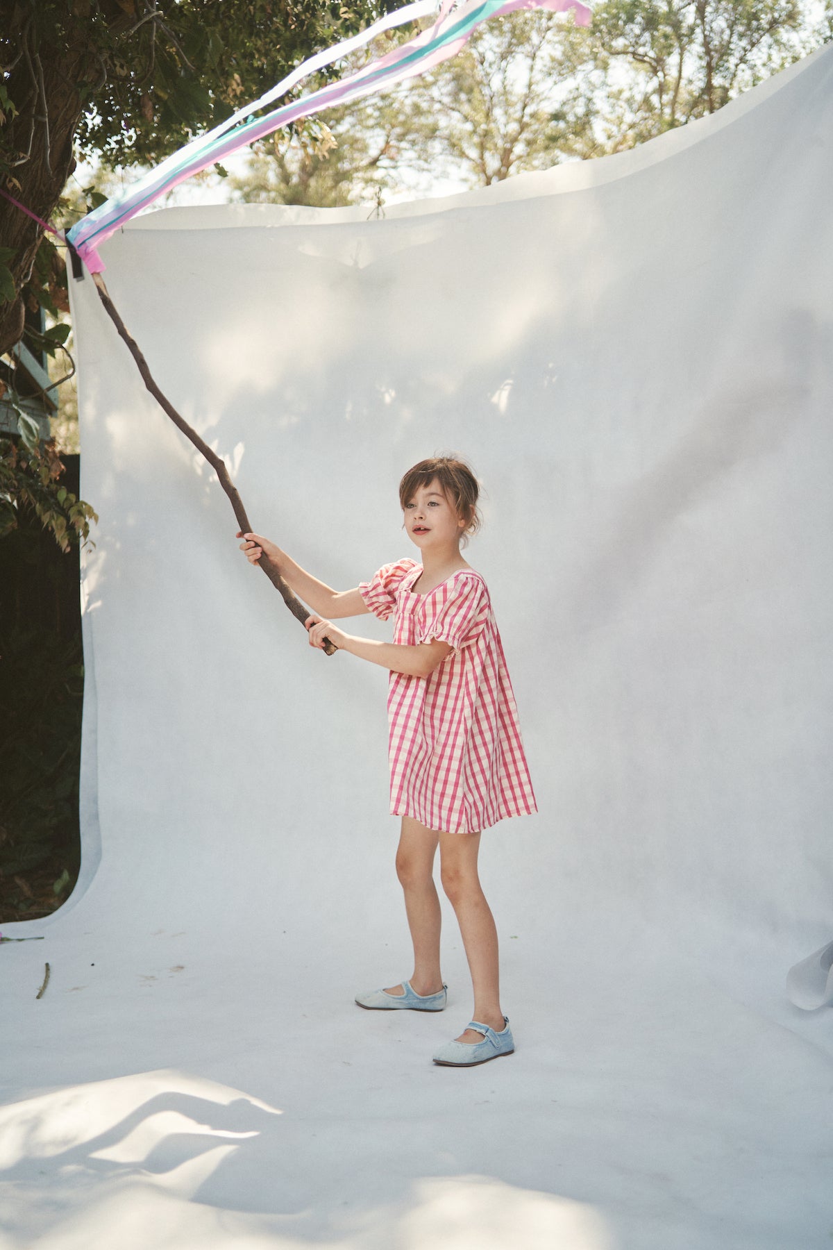 The Gigi Puff dress - Raspberry Gingham