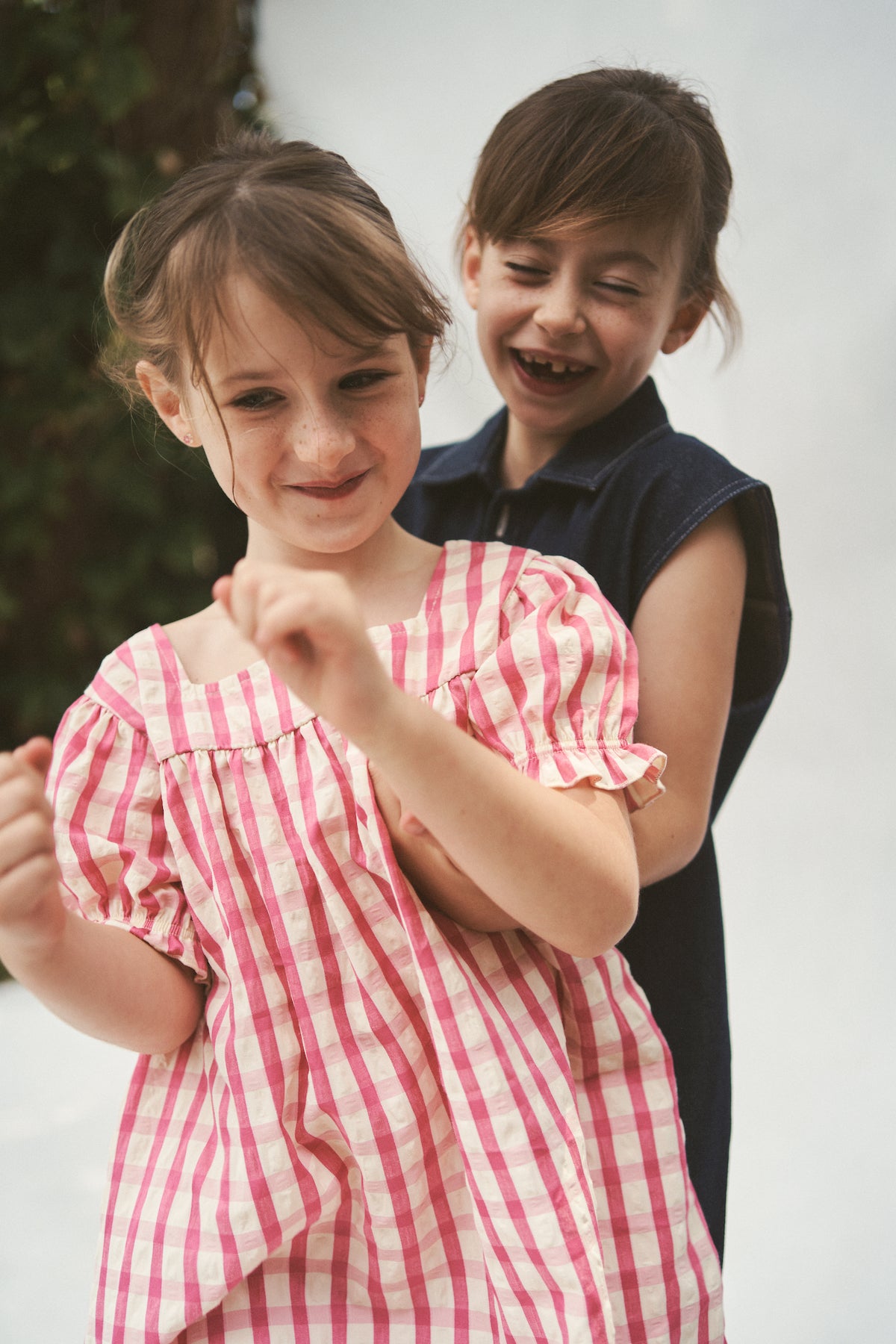 The Gigi Puff dress - Raspberry Gingham