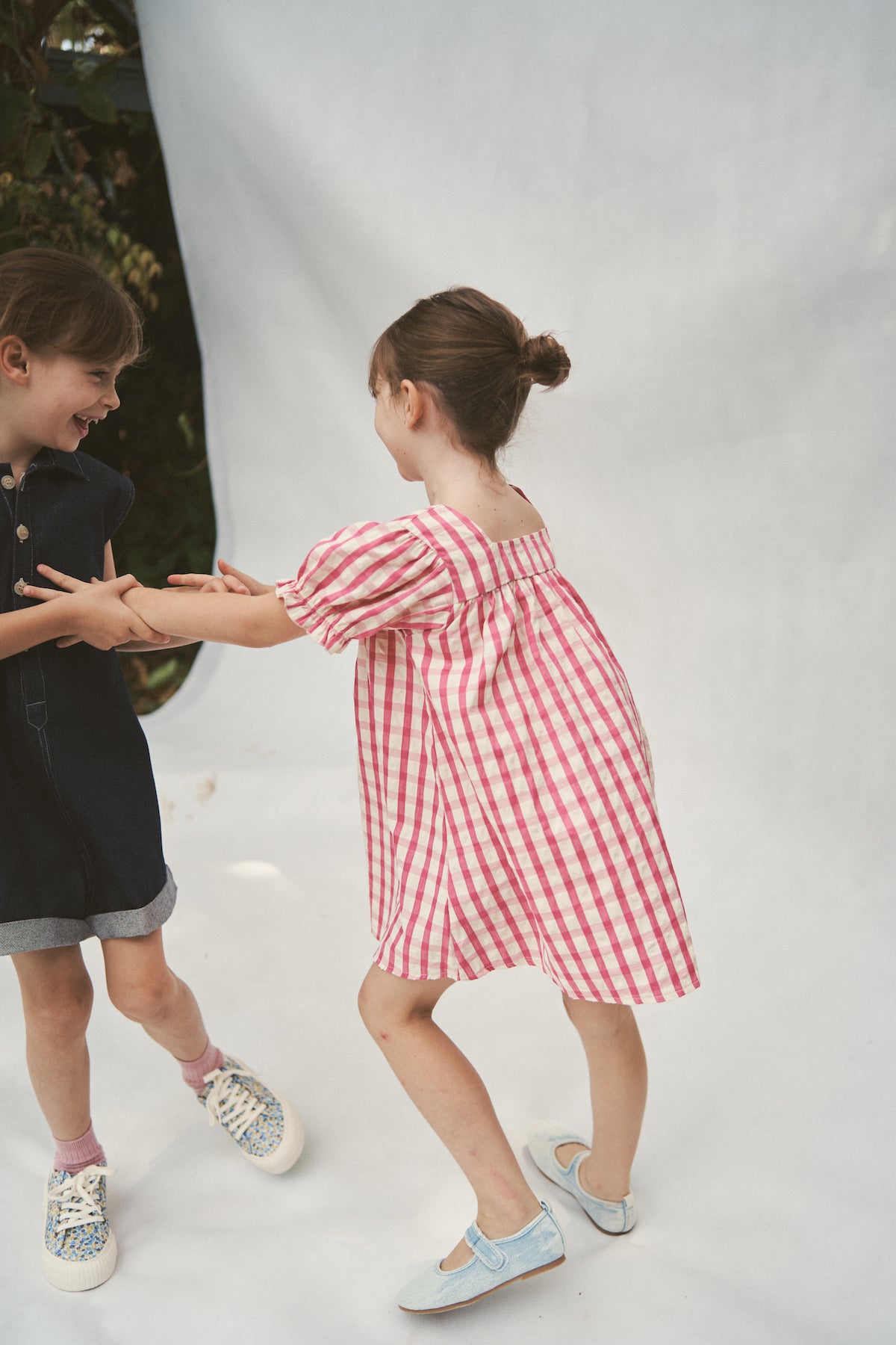 The Gigi Puff dress - Raspberry Gingham