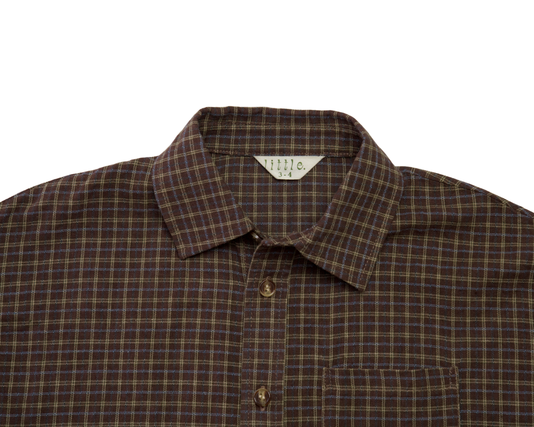 The Banks Button up - Choc Gingham