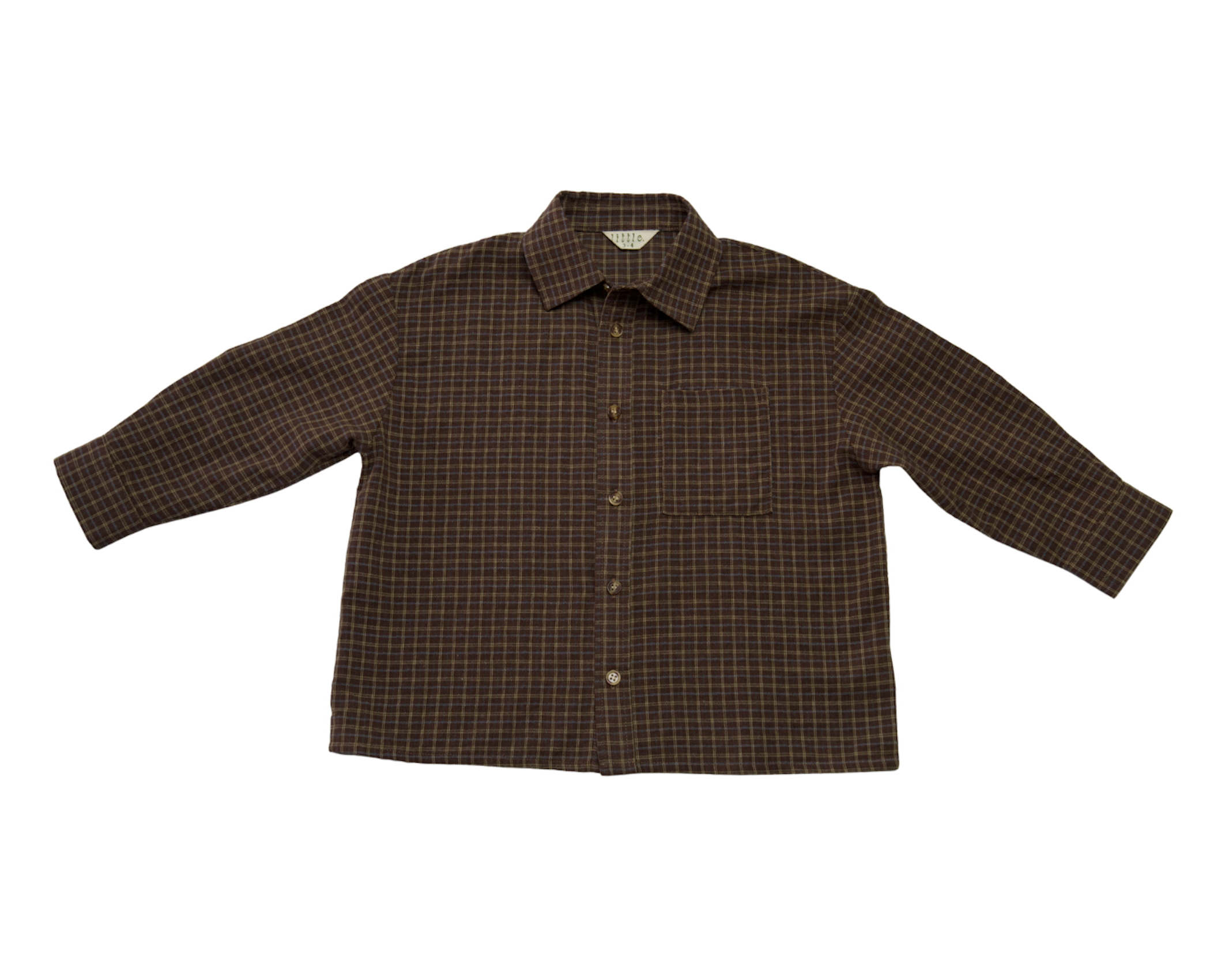 The Banks Button up - Choc Gingham