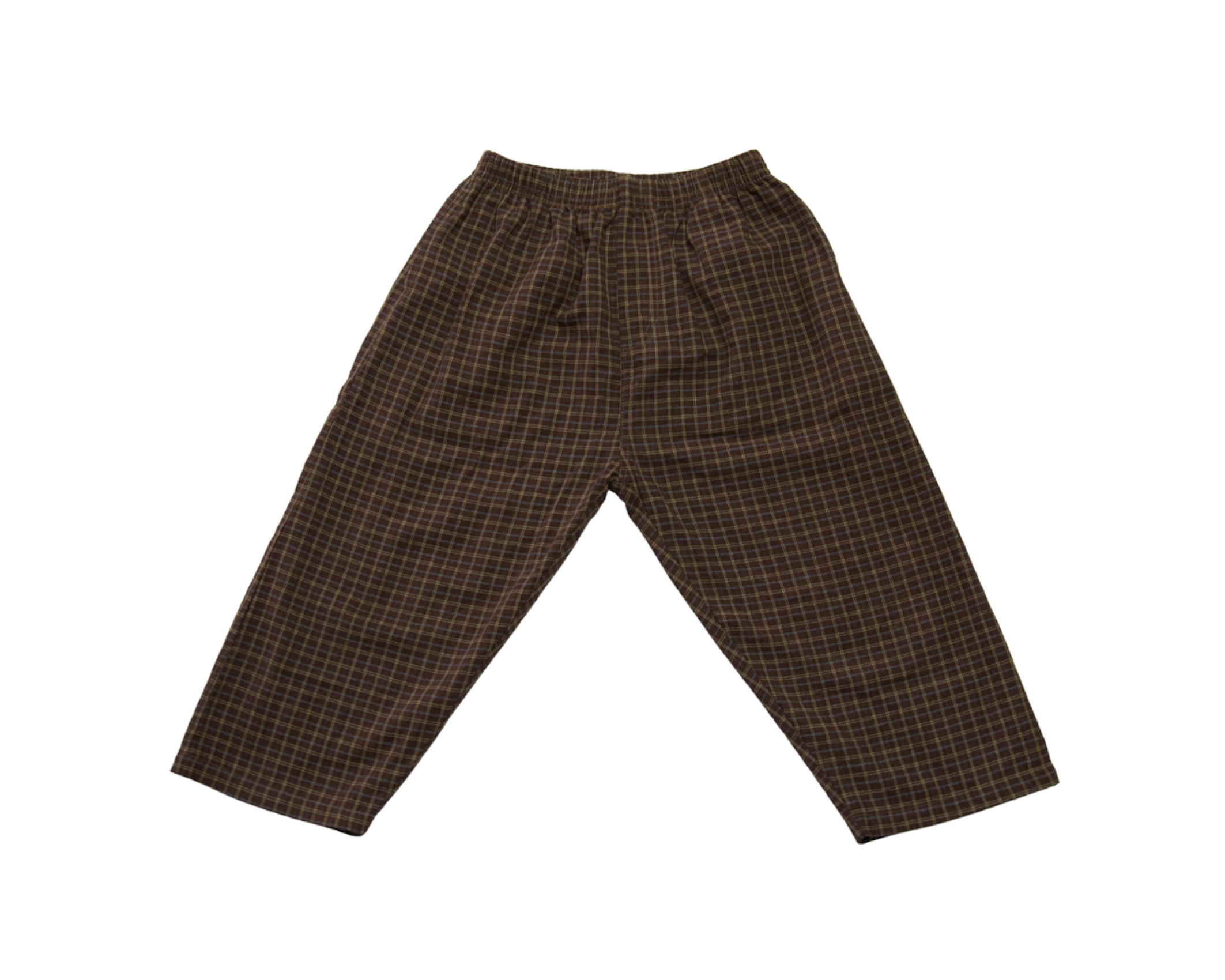The Dusty Drop Crotch Pant - Choc Gingham