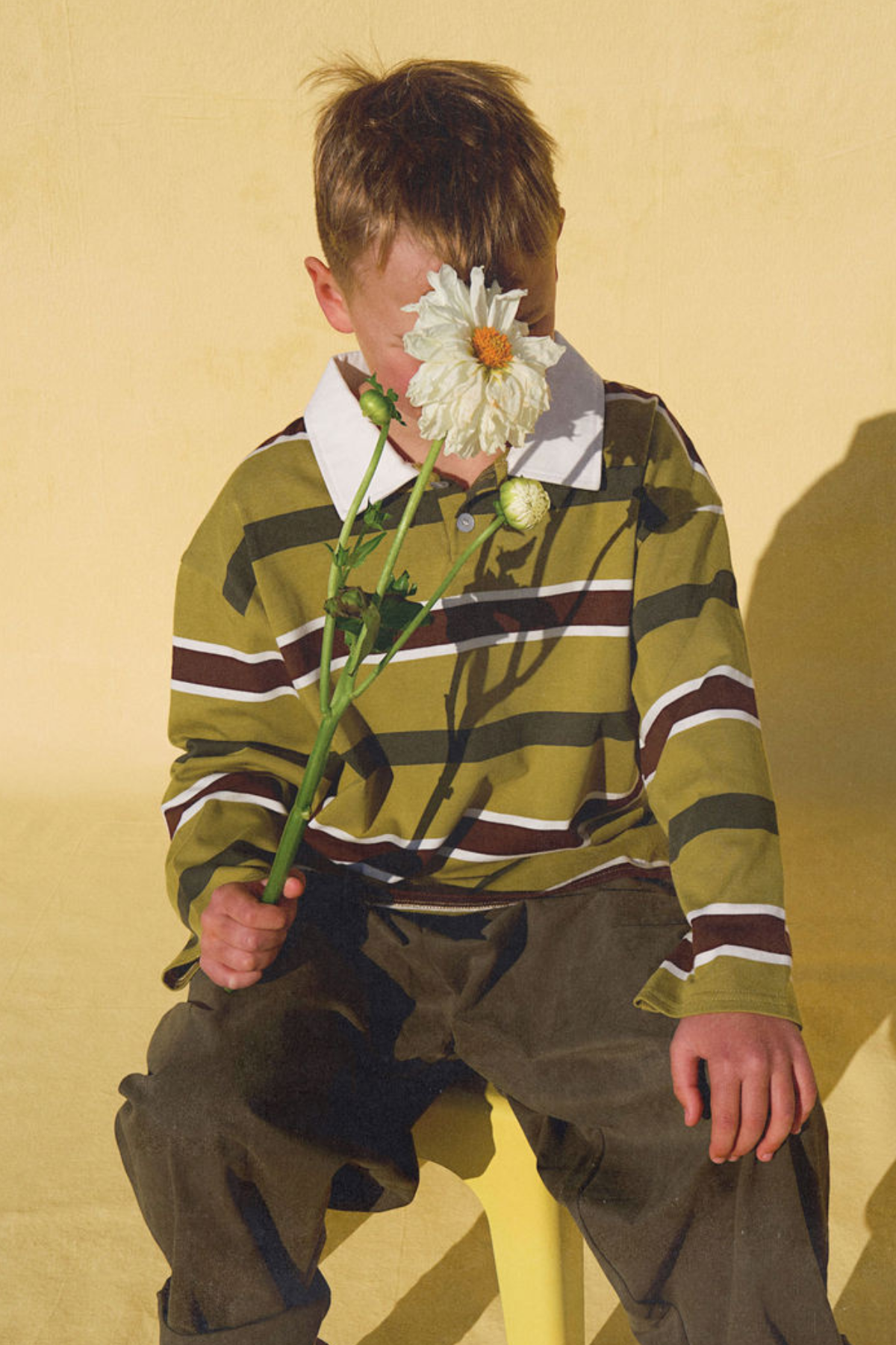 The Rae Rugby Jersey - Avocado Stripe