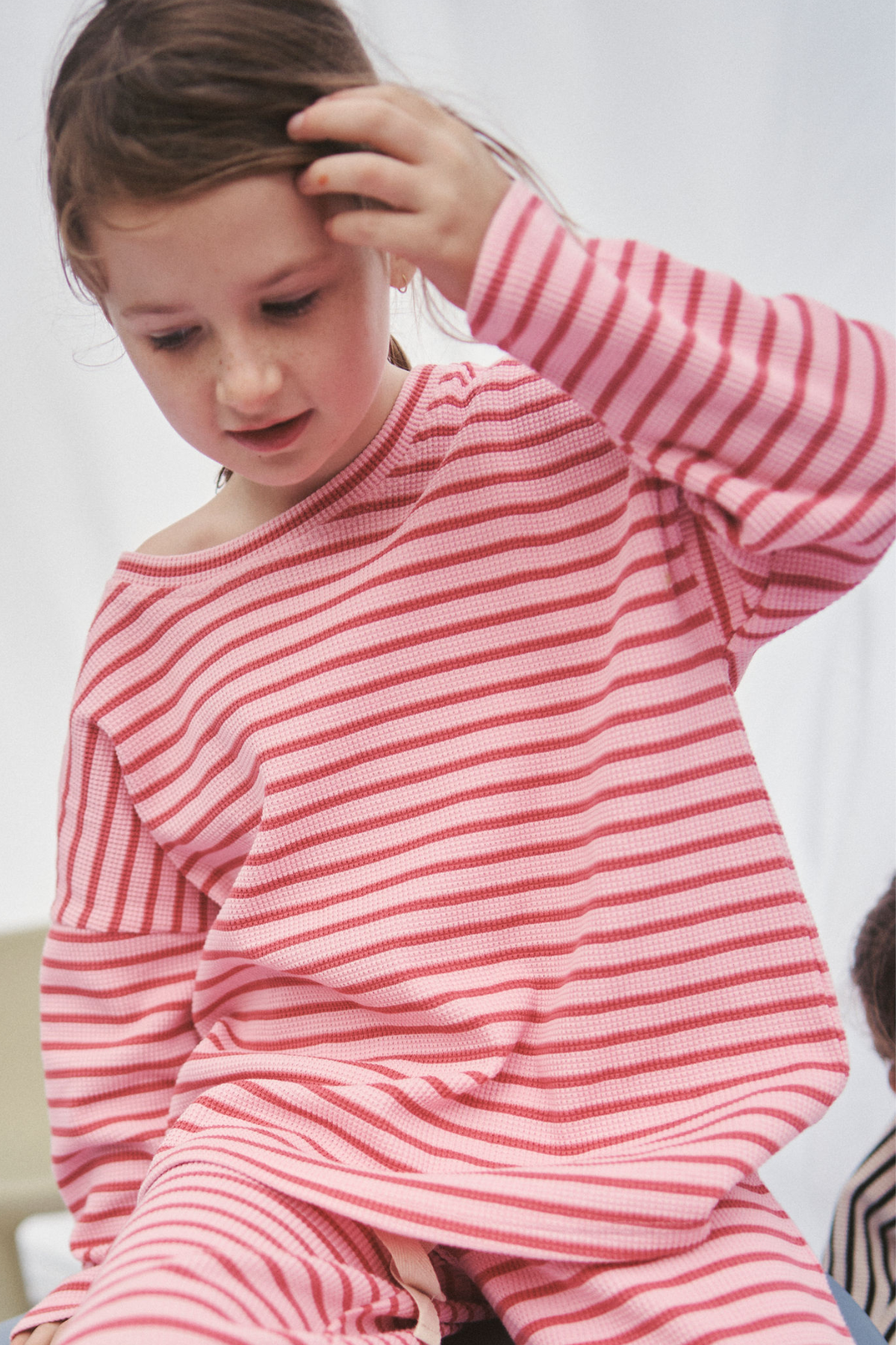 The Lucky Long Sleeve Tee - Candy Apple Stripe