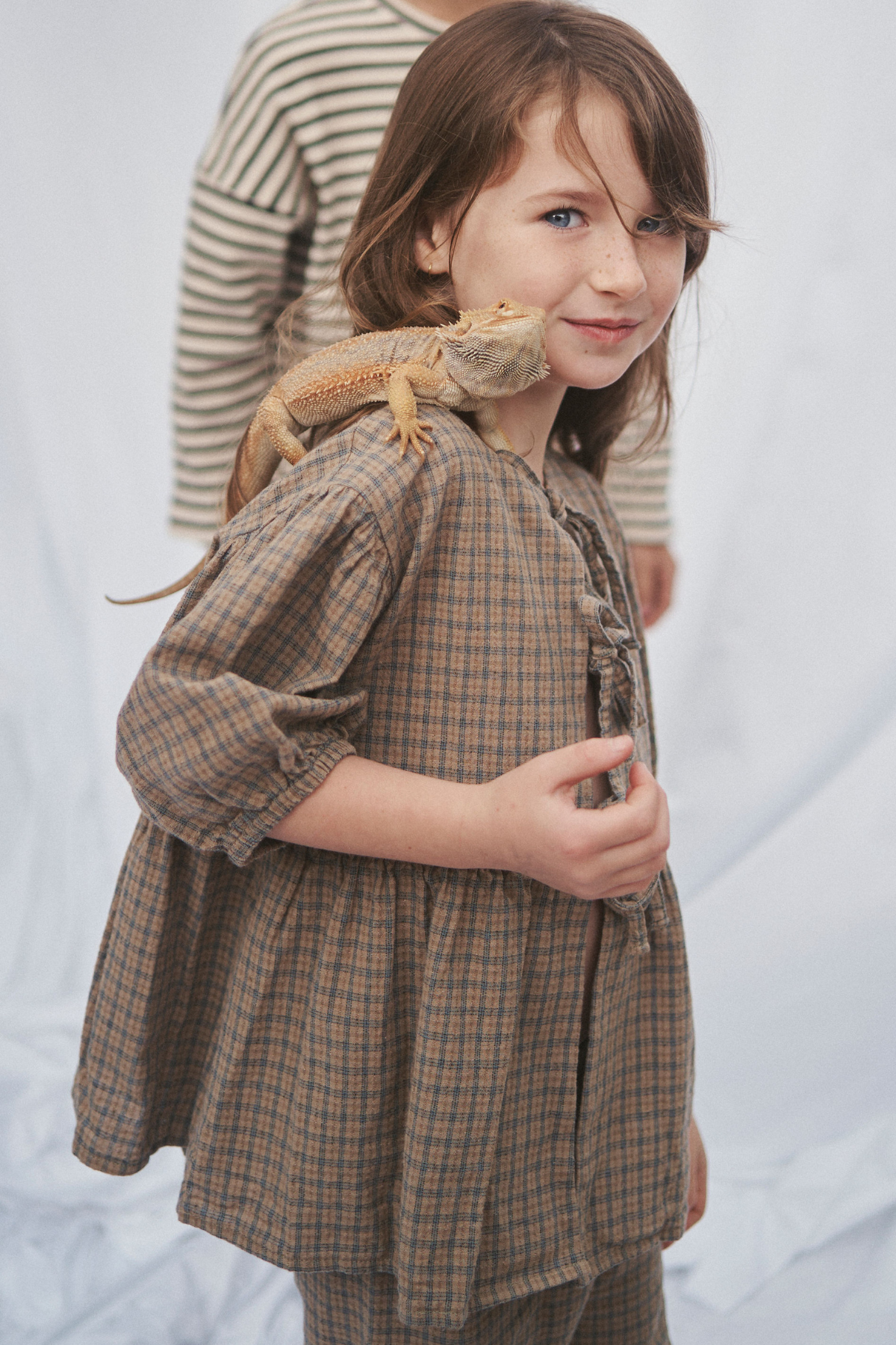 The Cami Blouse - Olive Check