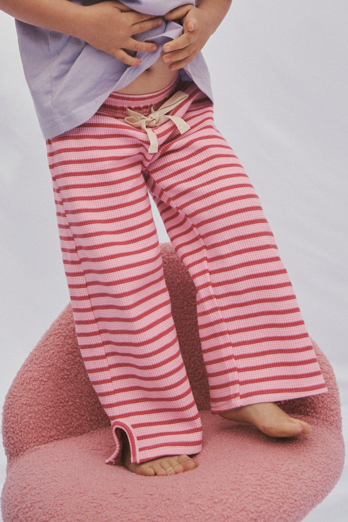 The Lucky Lounge Pants - Candy Apple Stripe