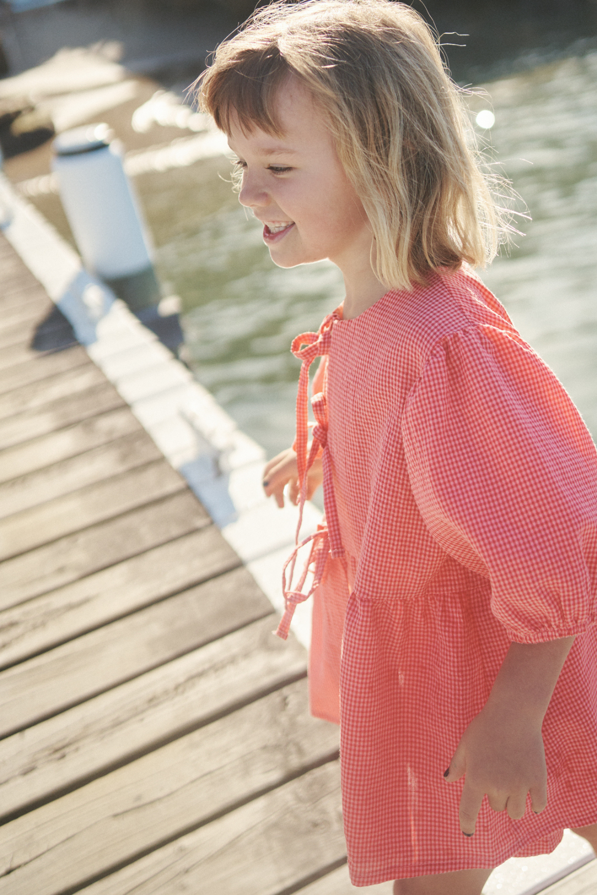 The Cami Blouse - Cherry Gingham