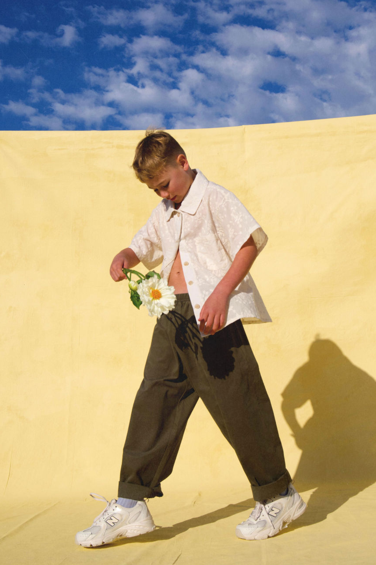 The Alva button up shirt - Embroidered Cream