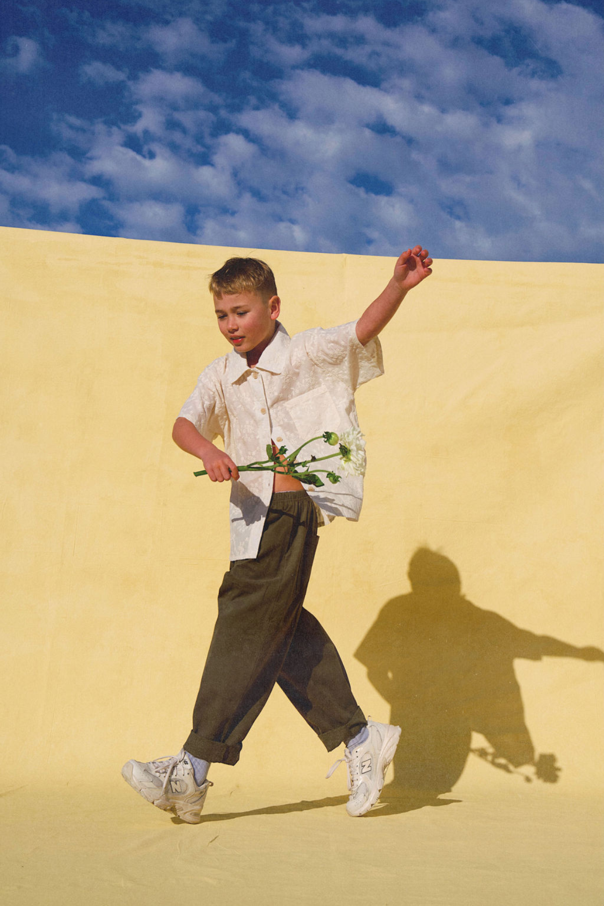 The Alva button up shirt - Embroidered Cream