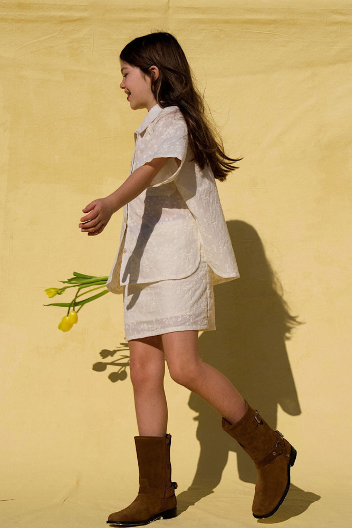 The Maeve Mini  - Embroidered Cream