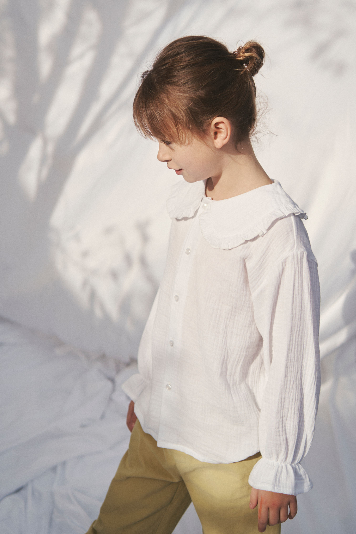 The Maggie Muslin Blouse - White