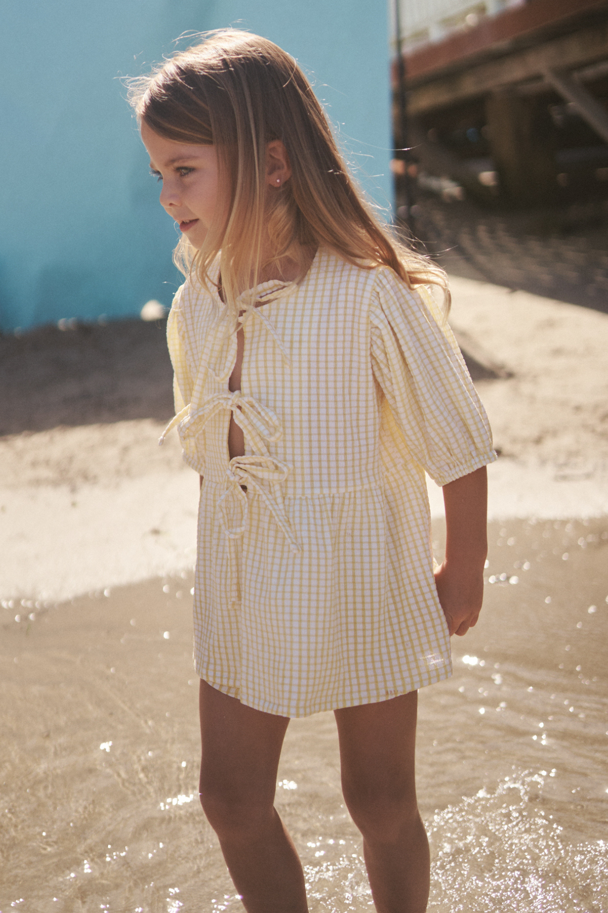 PRE ORDER - The Cami Blouse - Lemon Gingham