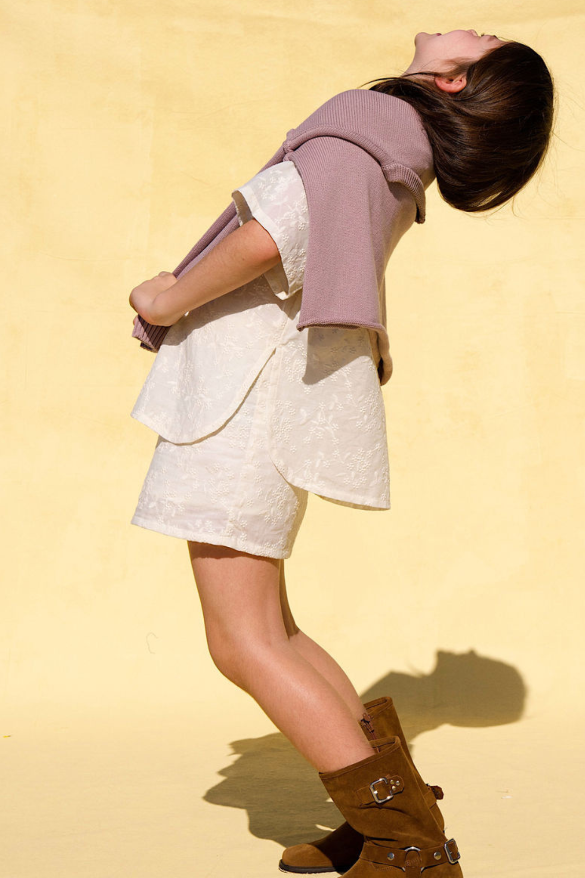 The Maeve Mini  - Embroidered Cream