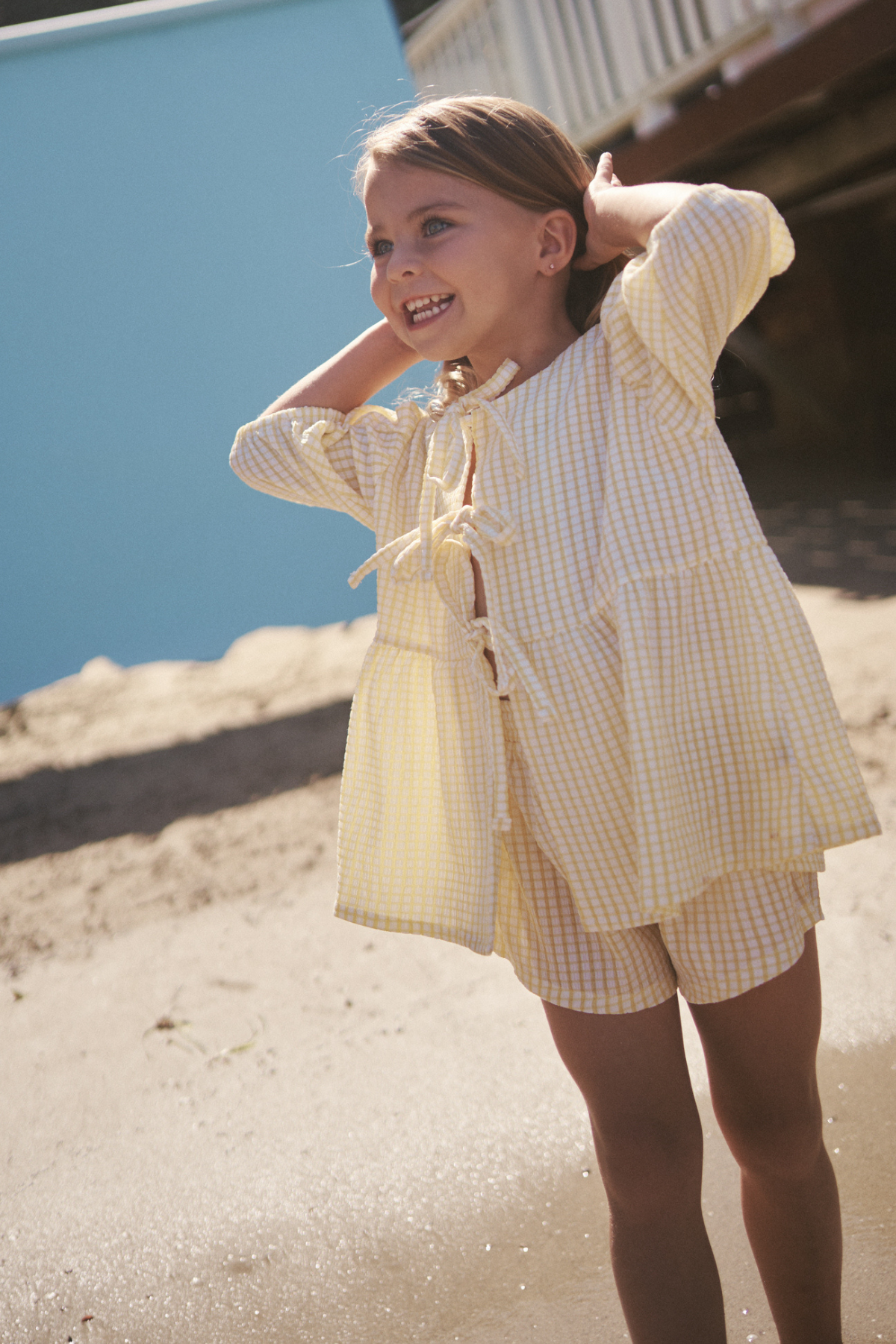 The Cami Shorts - Lemon Gingham