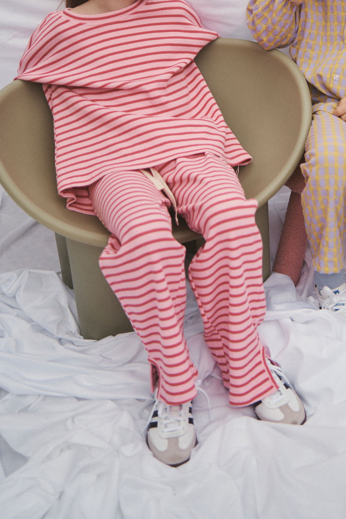 The Lucky Lounge Pants - Candy Apple Stripe