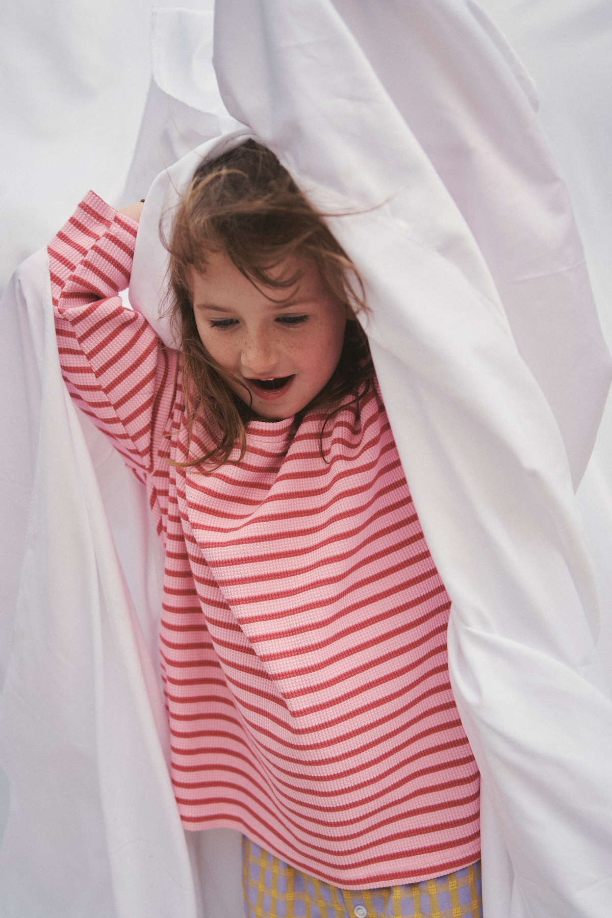 The Lucky Long Sleeve Tee - Candy Apple Stripe