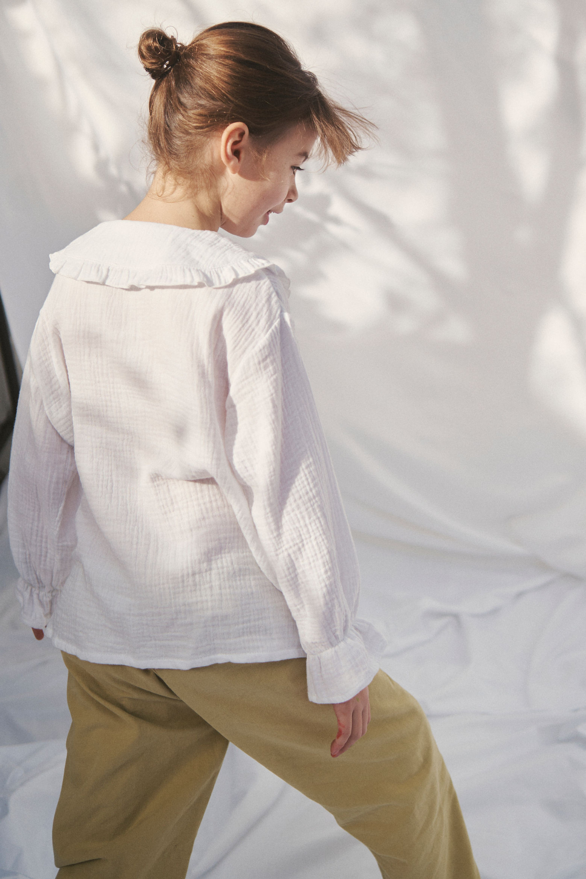 The Maggie Muslin Blouse - White