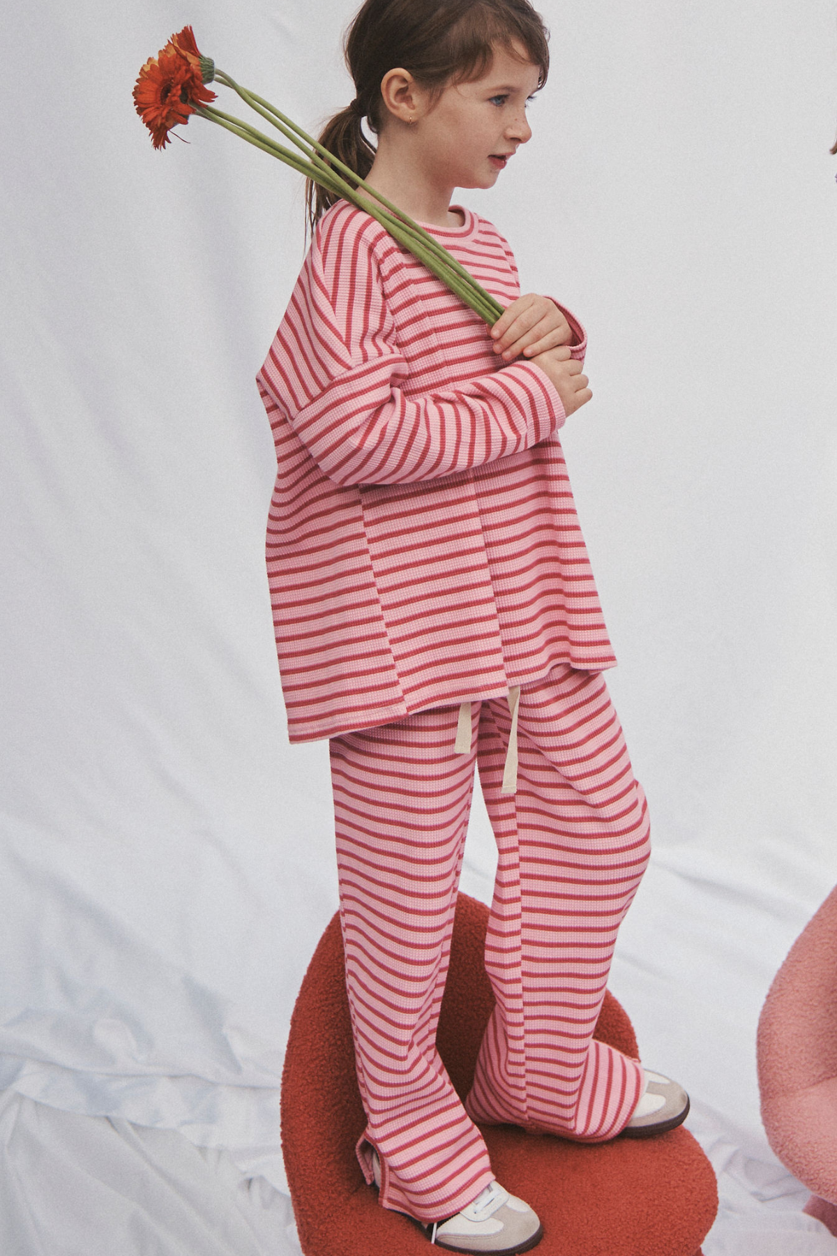 The Lucky Lounge Pants - Candy Apple Stripe