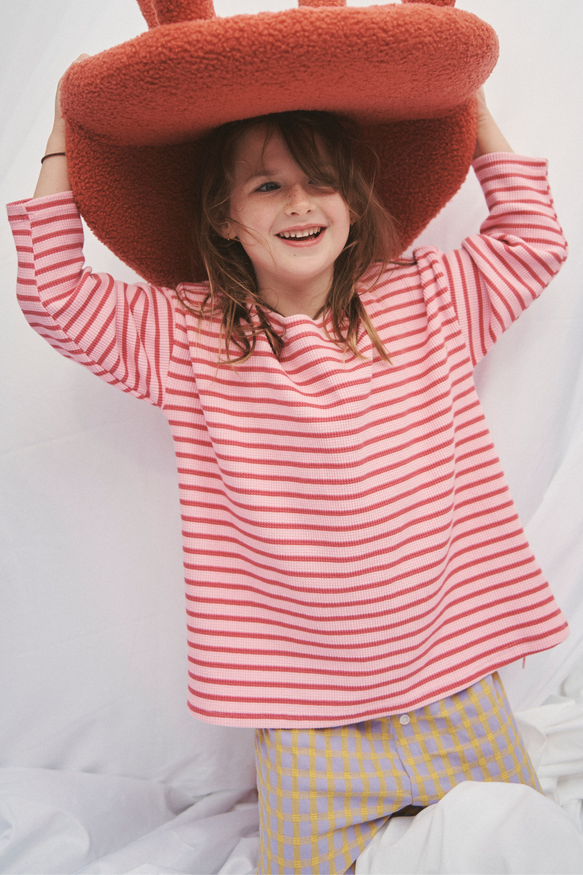 The Lucky Long Sleeve Tee - Candy Apple Stripe