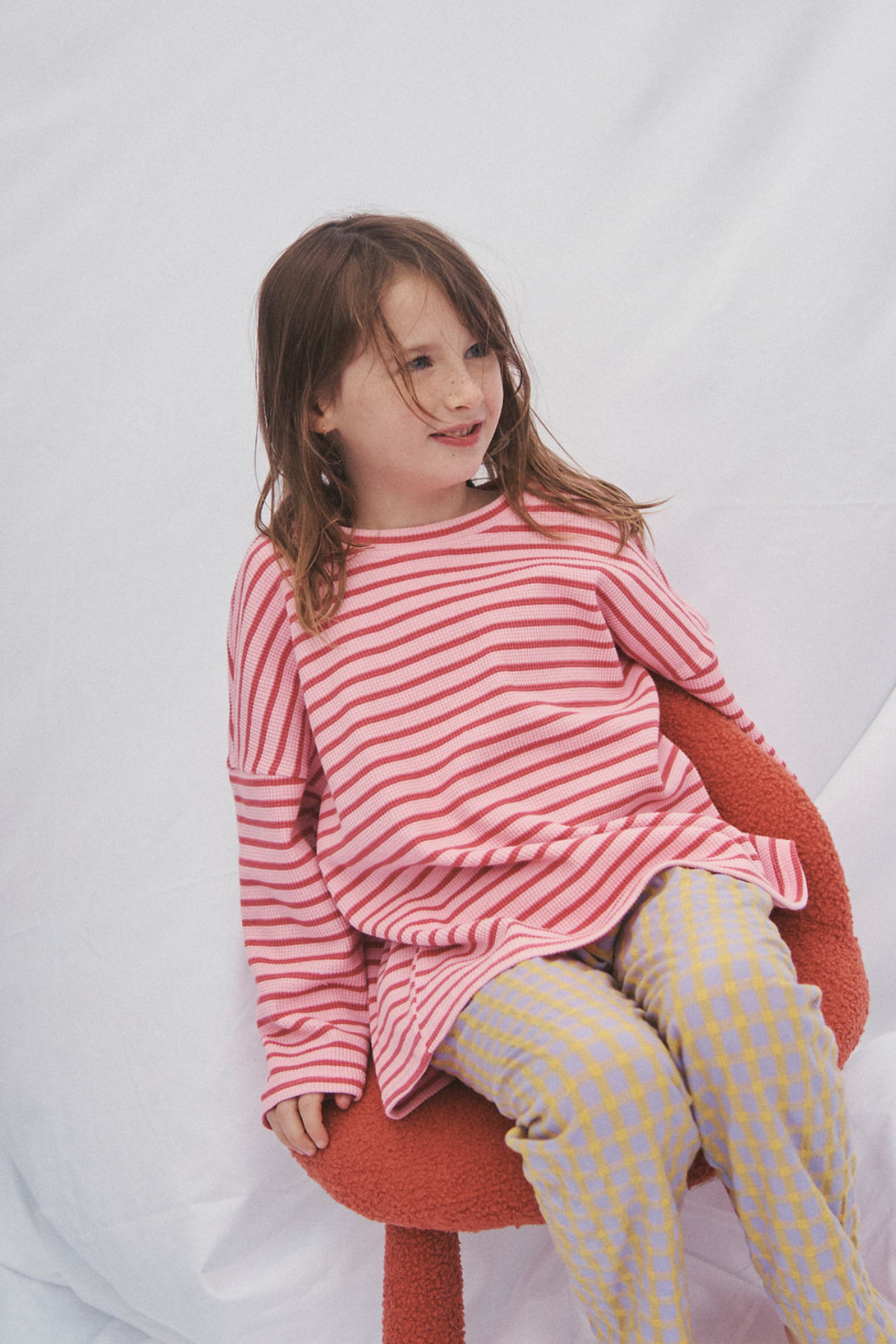 The Lucky Long Sleeve Tee - Candy Apple Stripe