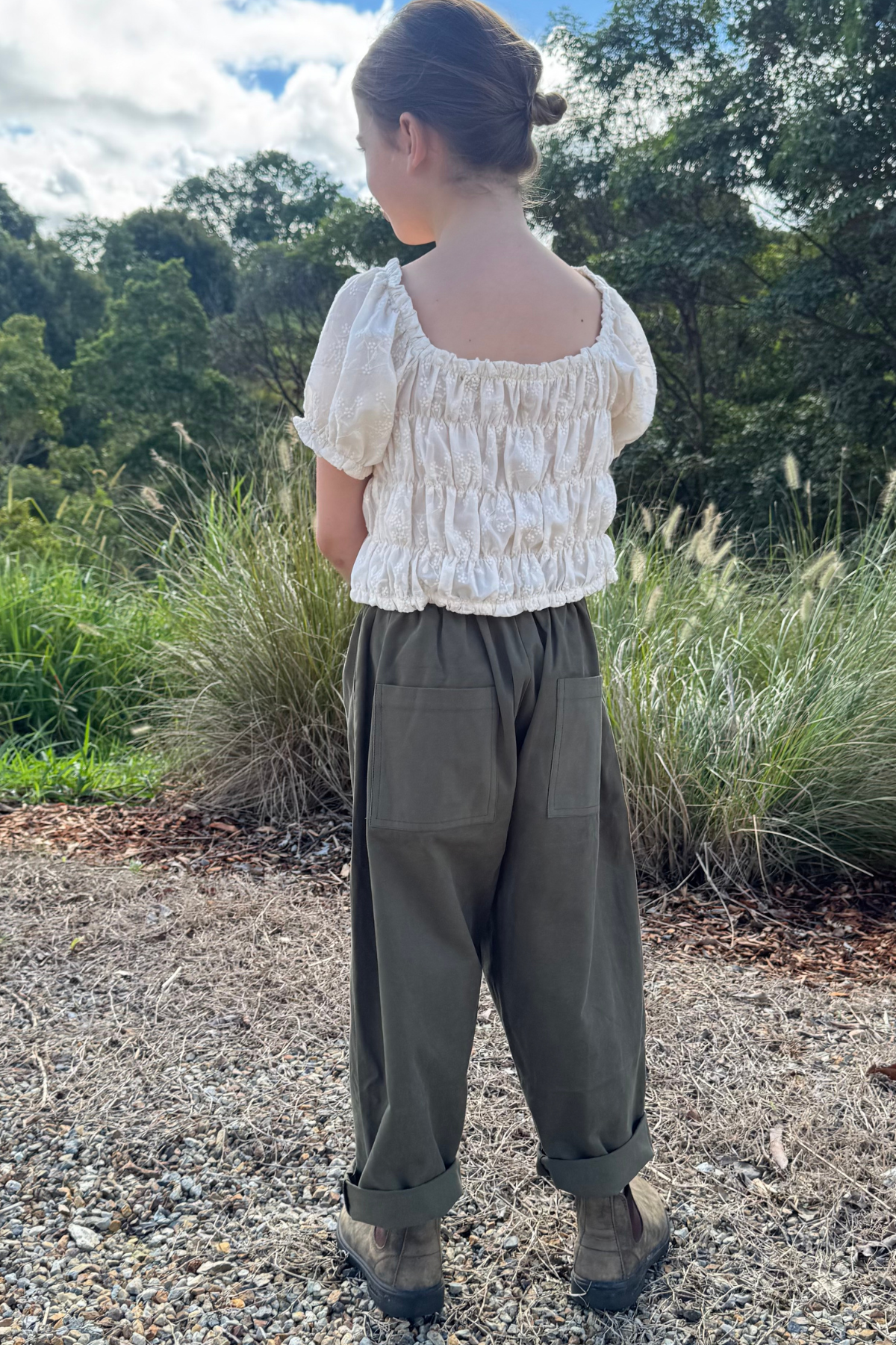 The Dusty Drop Crotch Pant - Khaki