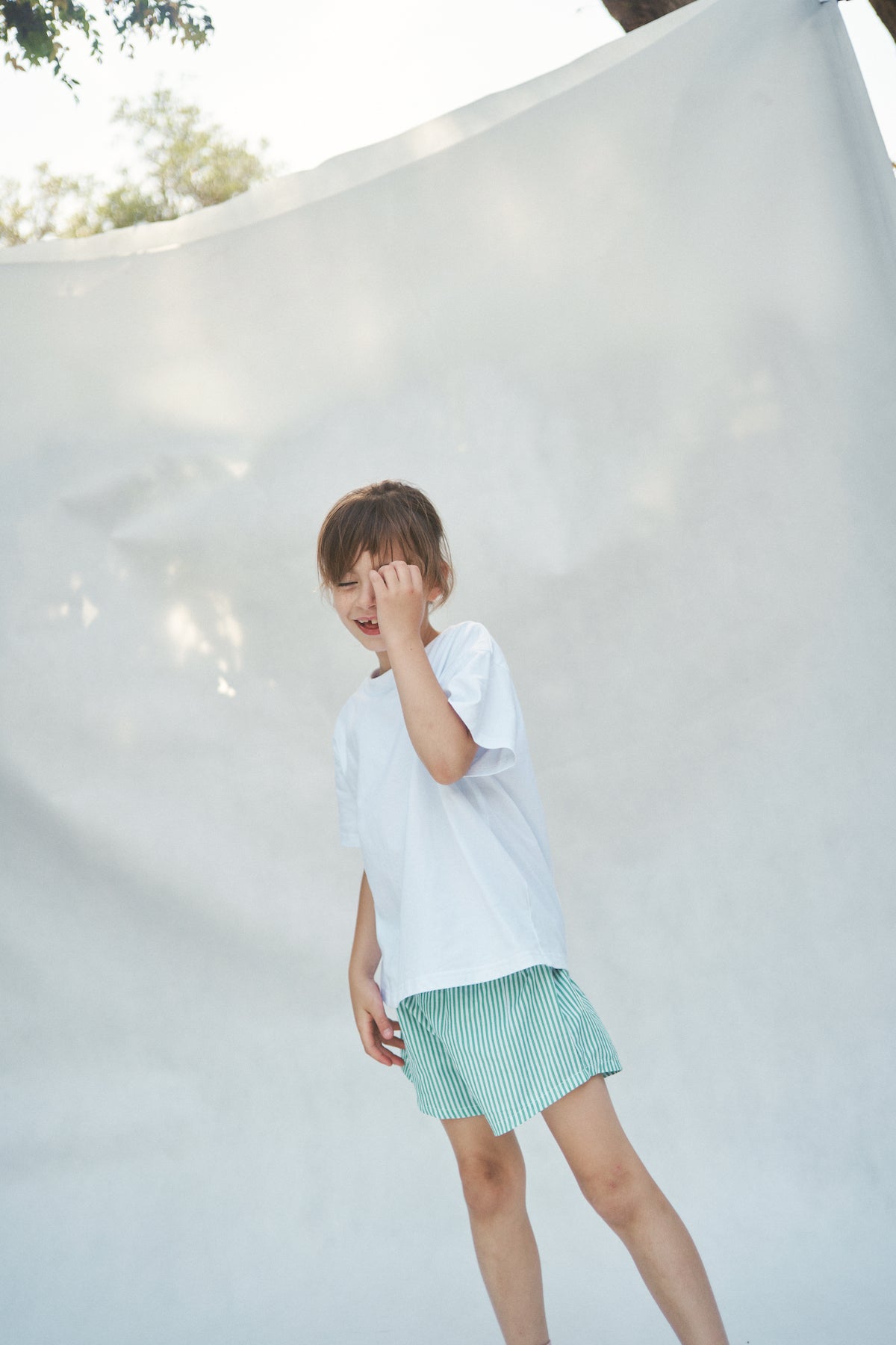 The Alva Shorts - Verde Stripe