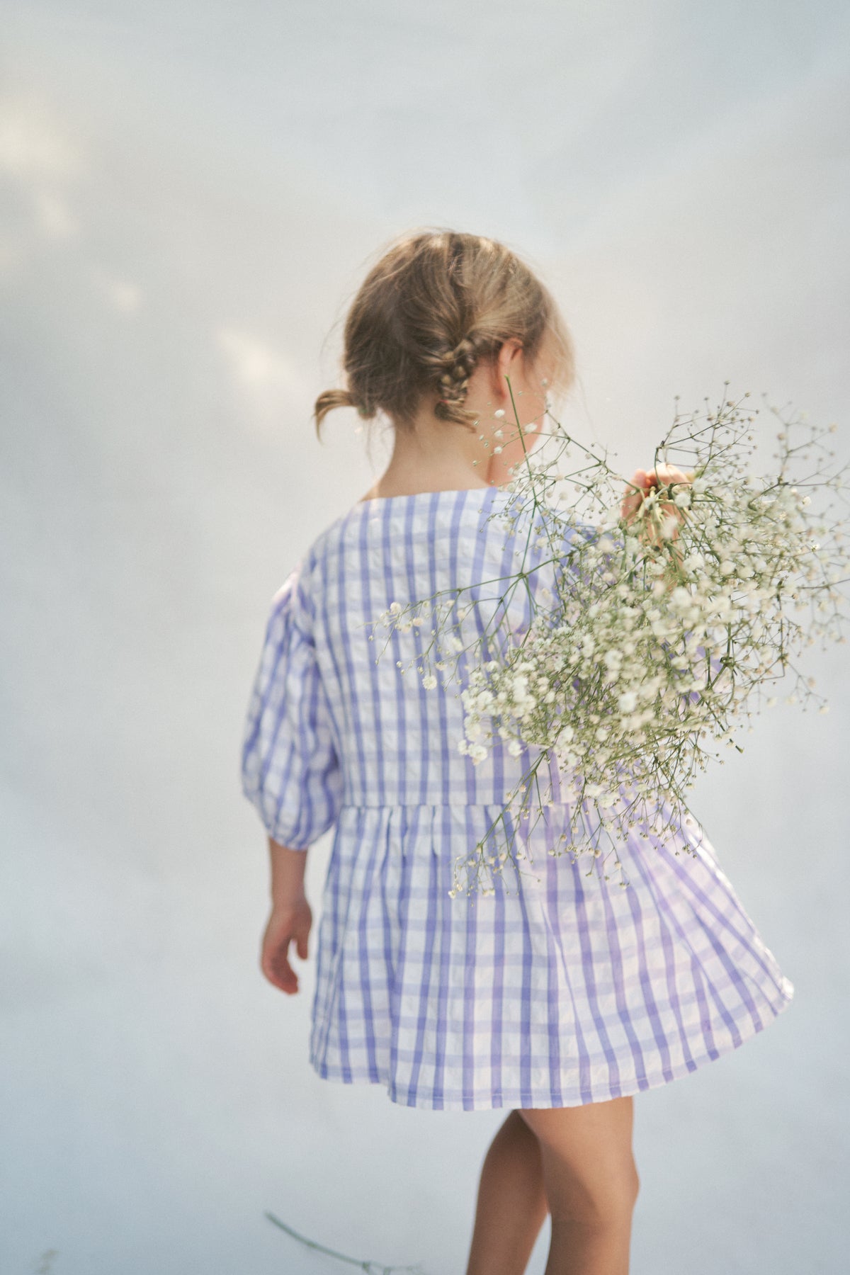 The Cami Blouse - Lilac Gingham