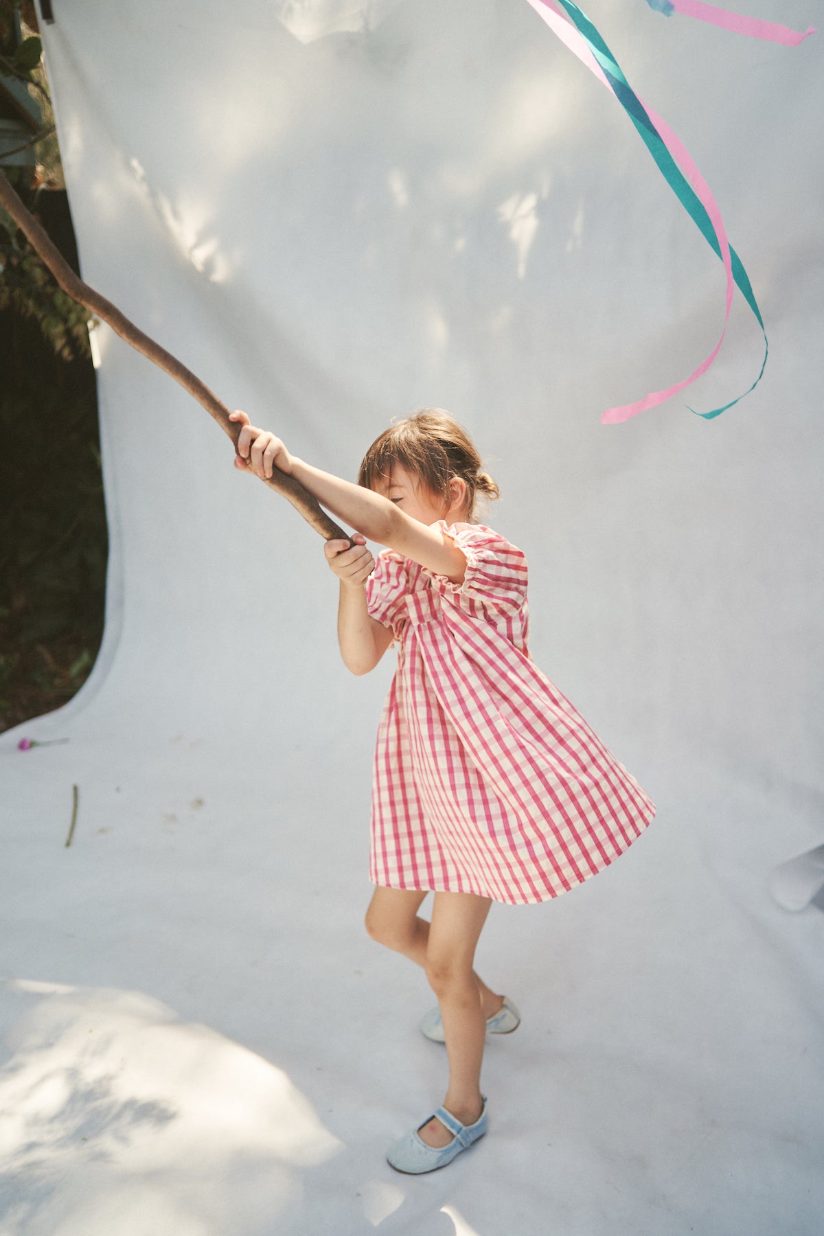 The Gigi Puff dress - Raspberry Gingham