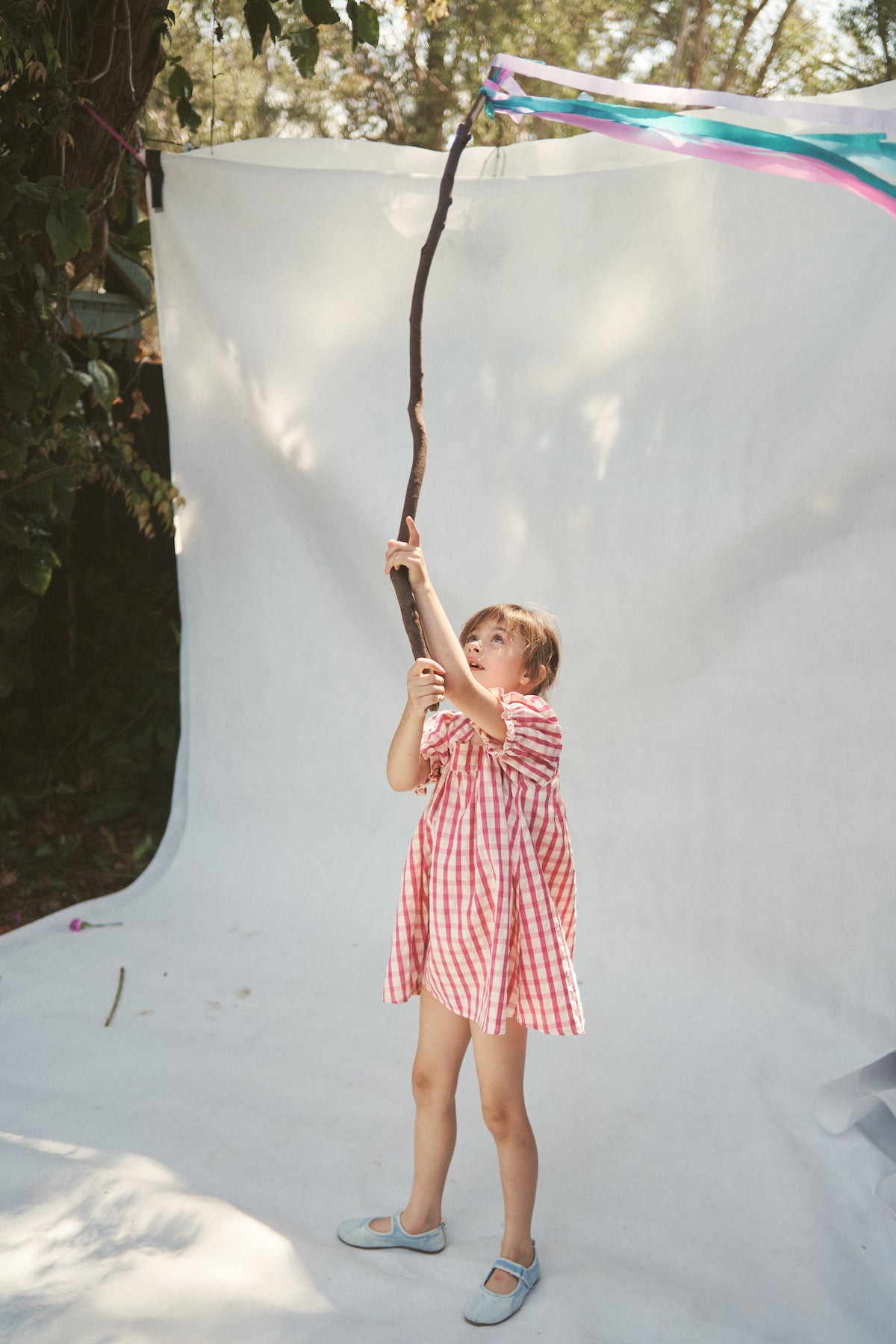 The Gigi Puff dress - Raspberry Gingham