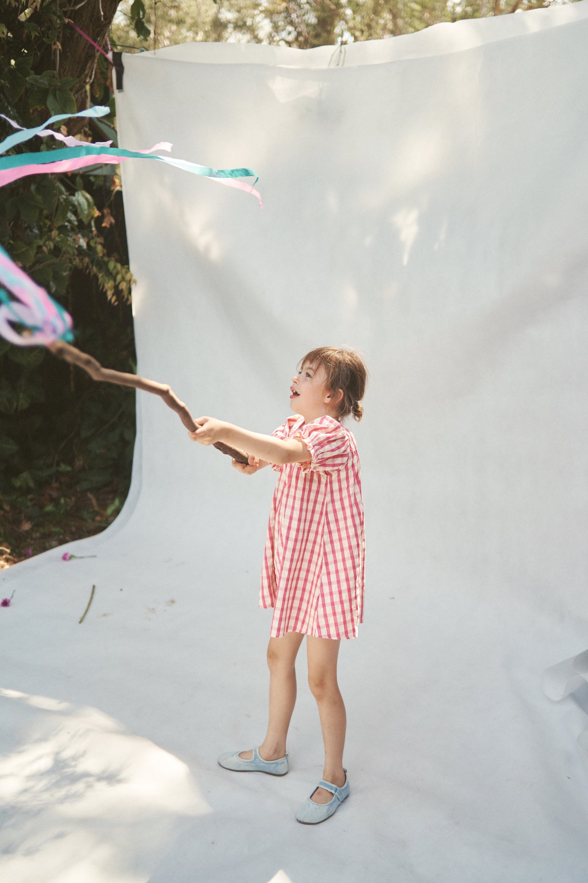 The Gigi Puff dress - Raspberry Gingham