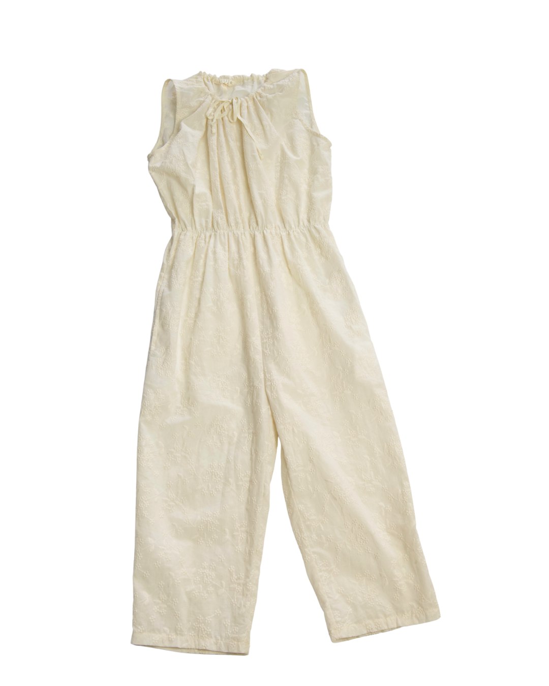 The Juniper Jumpsuit - Embroidered Cream