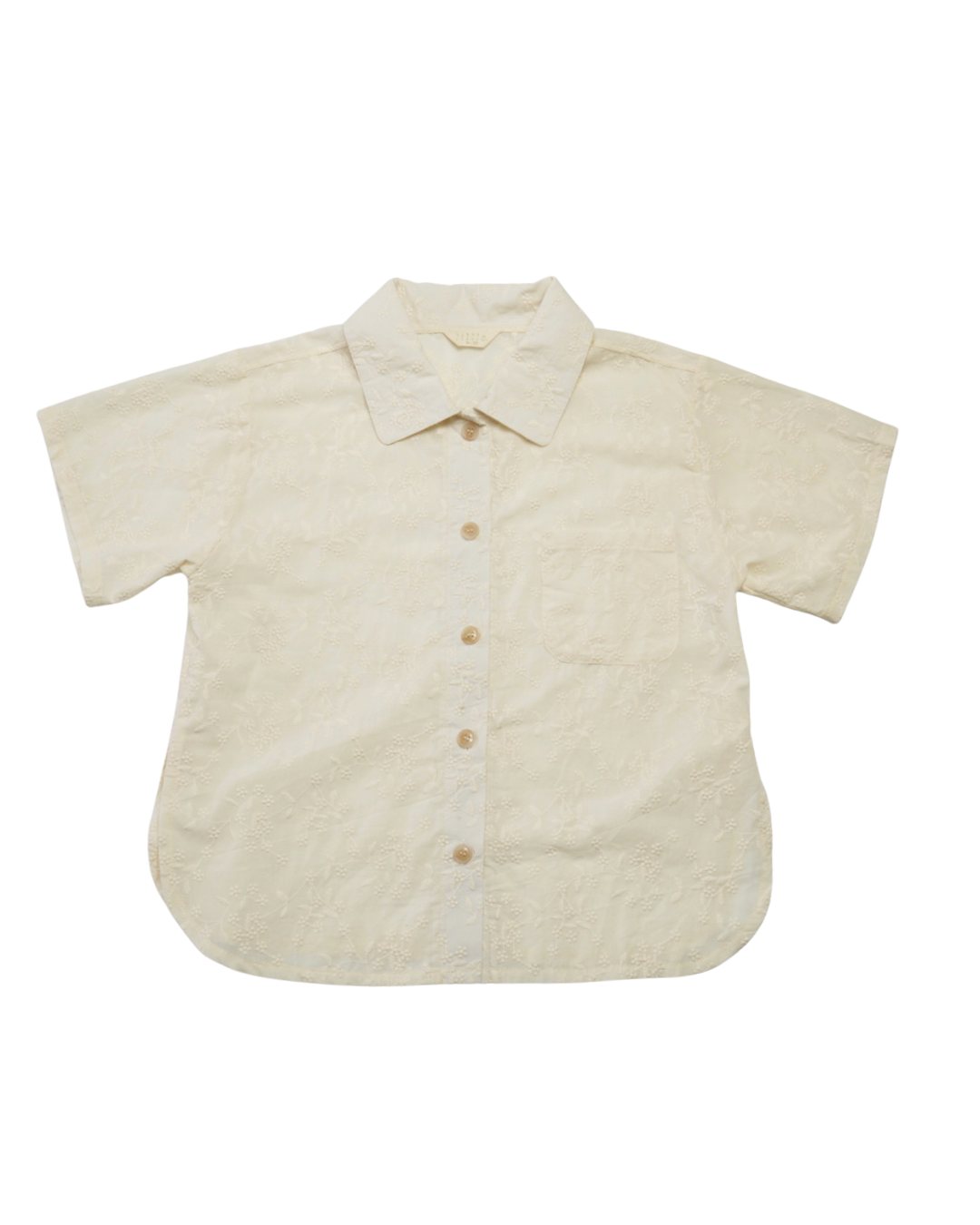 The Alva button up shirt - Embroidered Cream