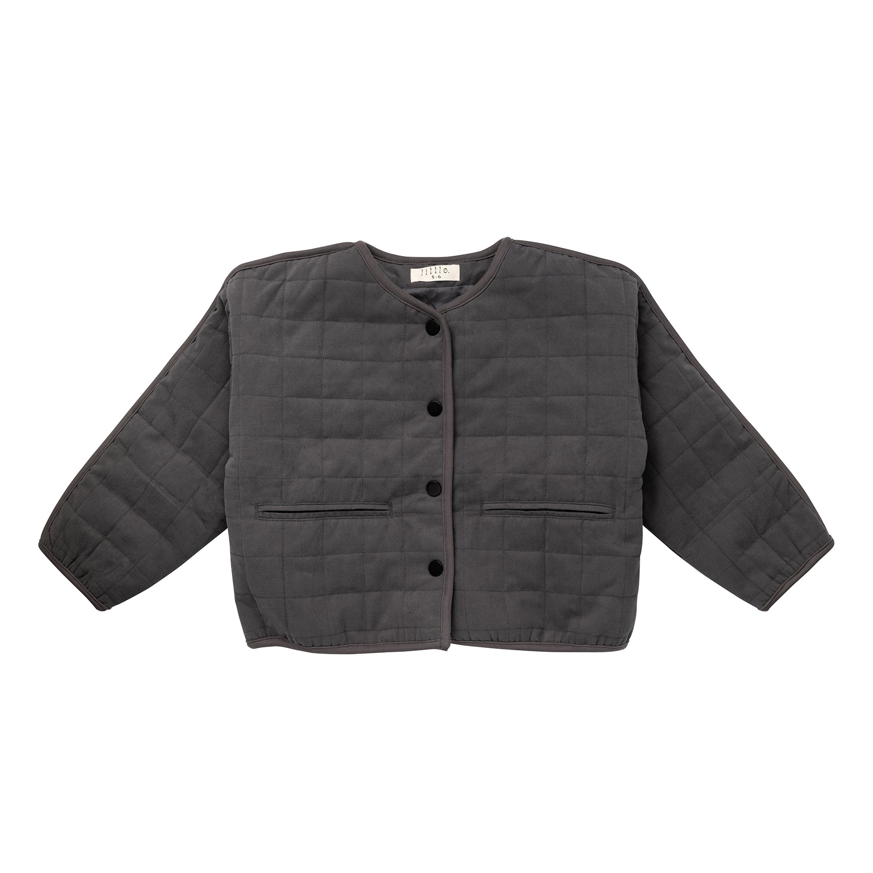 The Parker Quilted Jacket - Charcoal