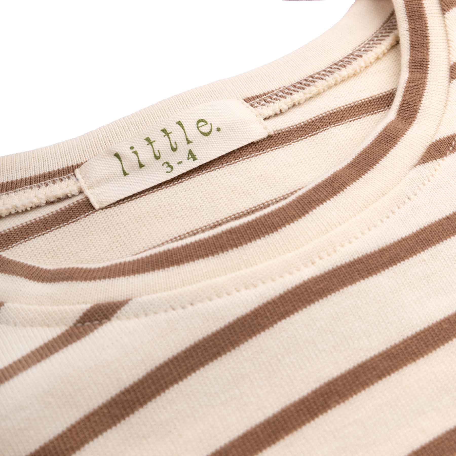 The Little Lou Tee - Vanilla Choc Stripe