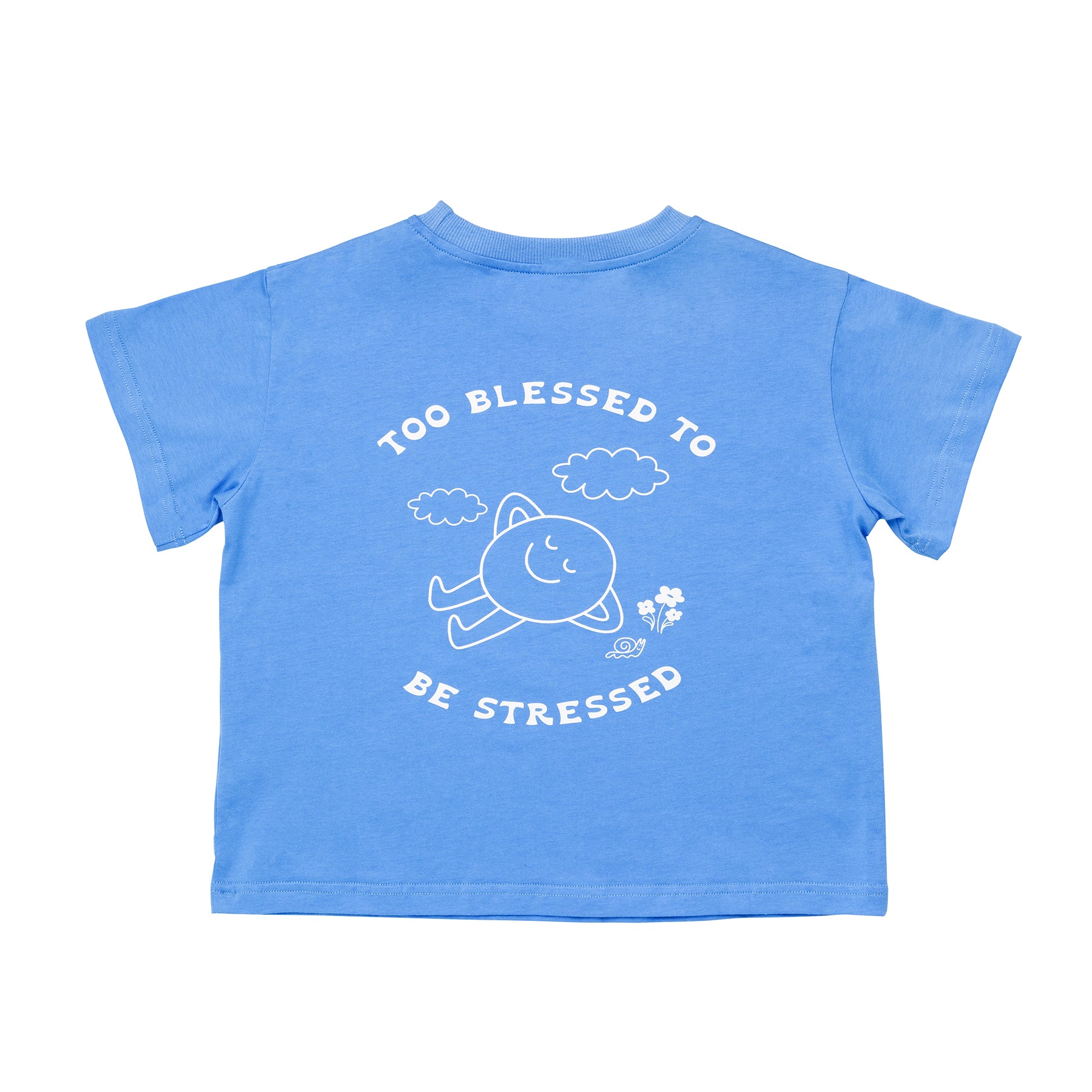 Too Blessed Tee - Pacific Blue