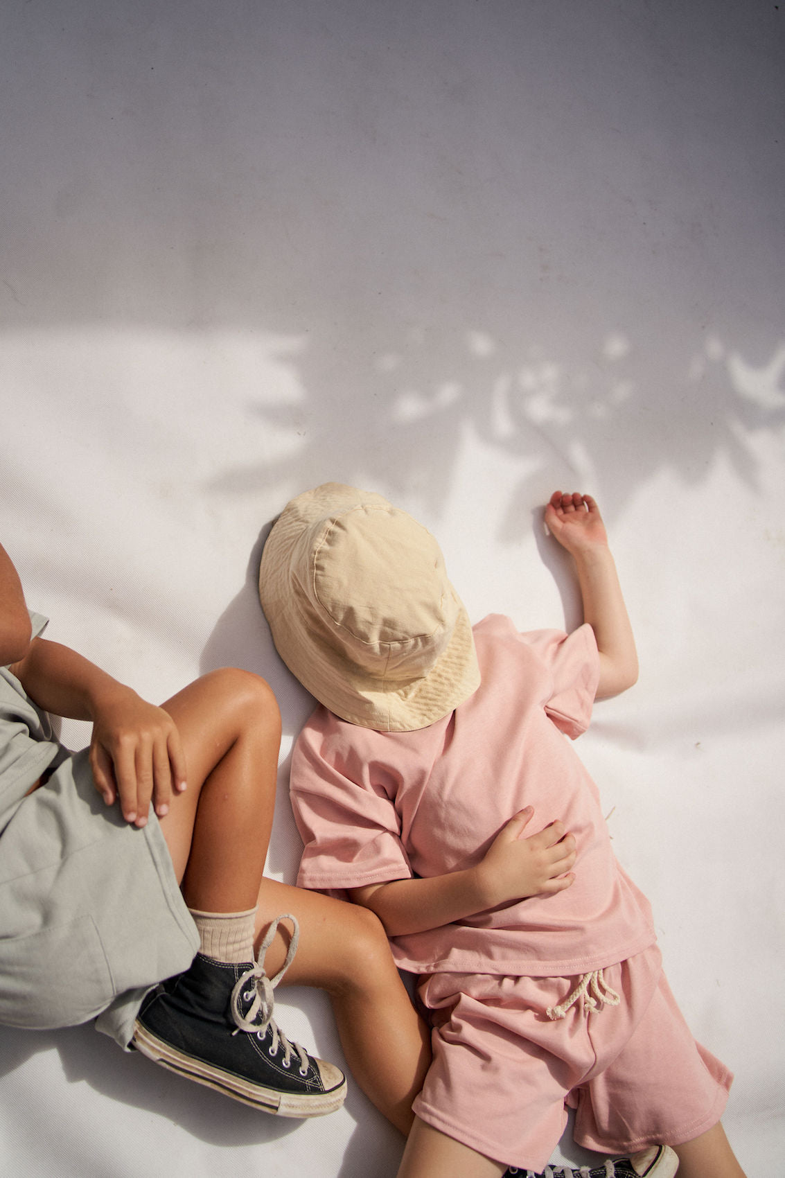 Ziggy Bucket Hat in Beige Coco Gingham, Kids Accessories, Children's Clothing, Little the Label